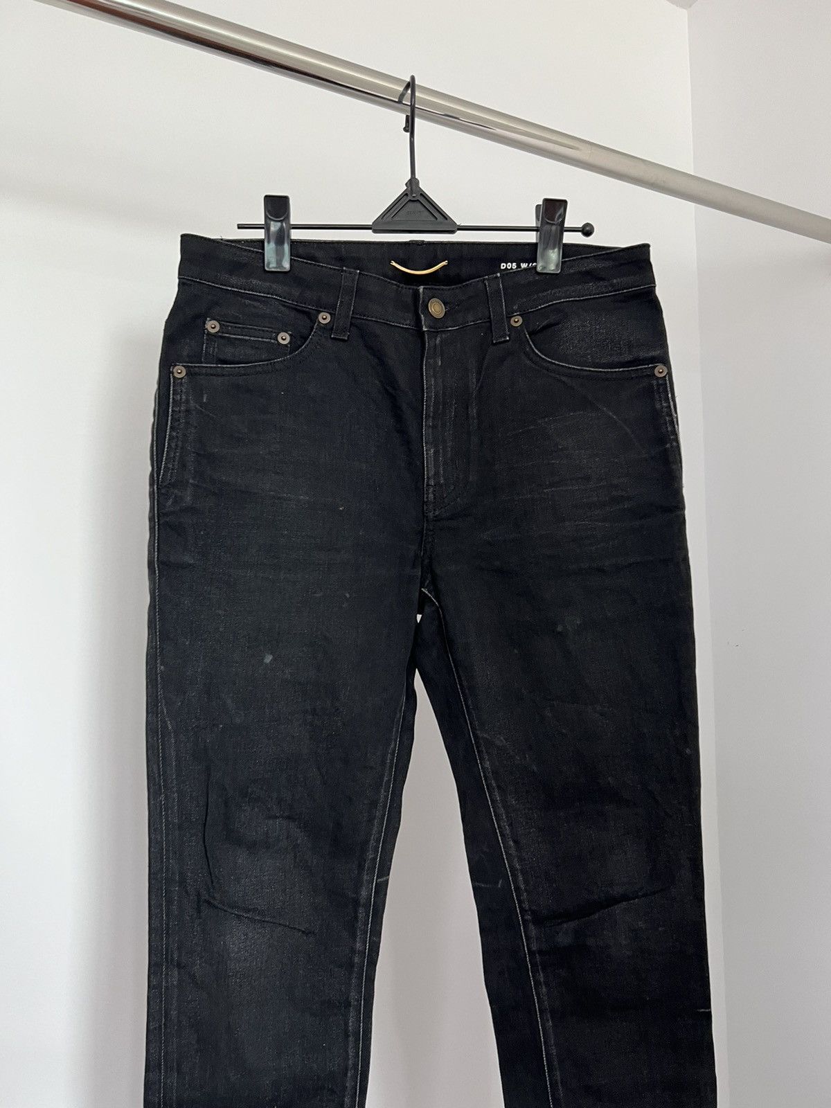 Saint Laurent Paris Saint Laurent Hedi Slimane Skinny Denim Jeans Super ...