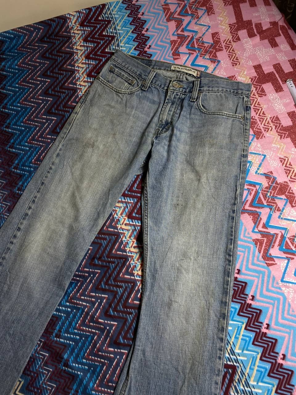 Levi's Vintage Denim Jeans Levi's 514 Button Mexico Straight Size US 32 / EU 48 - 2 Thumbnail