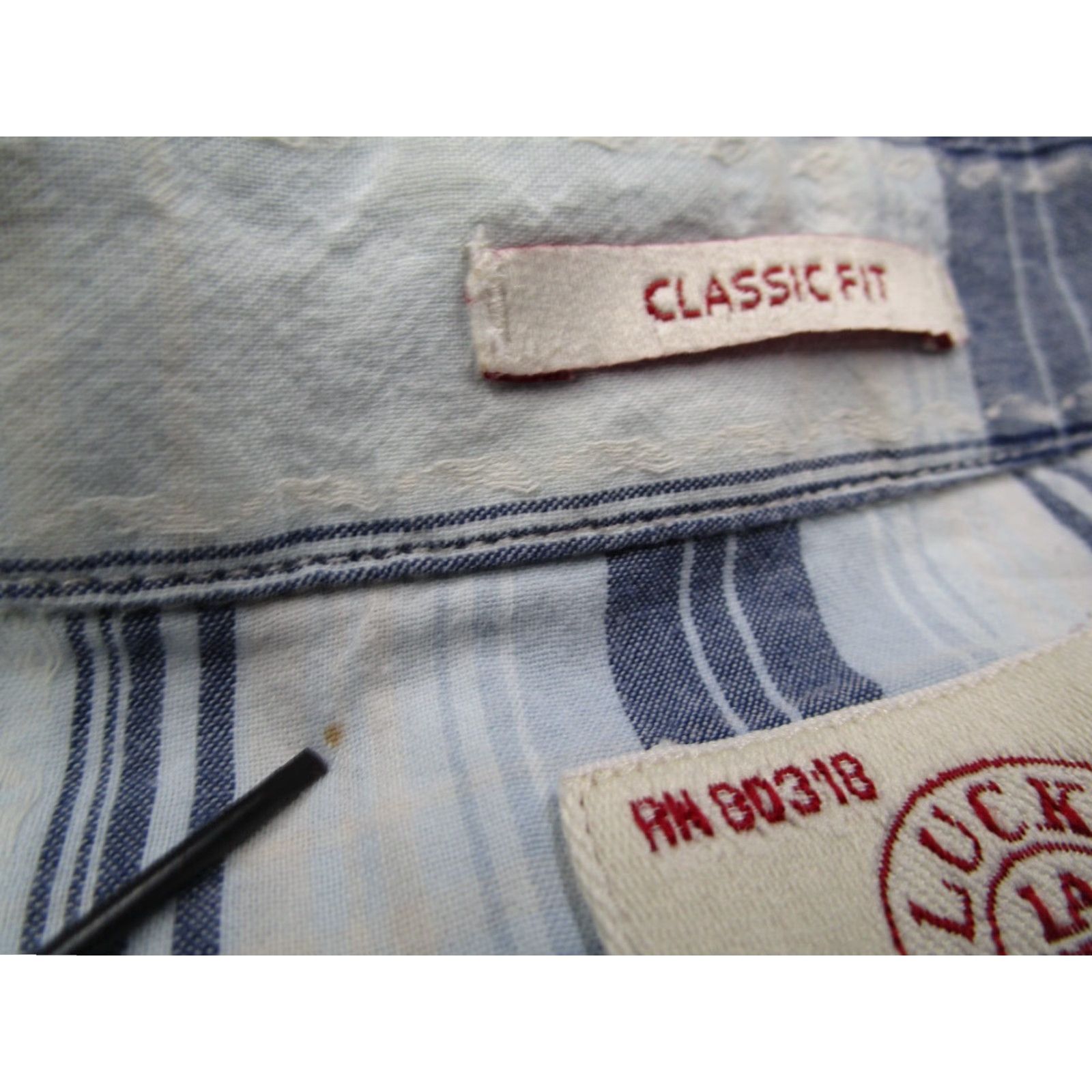 Lucky Brand Lucky Brand Men’s XL Blue Check Short Sleeve Button-Up Shirt with Pearl Snaps - Classic Fit, Casual, Western Size US XL / EU 56 / 4 - 5 Thumbnail