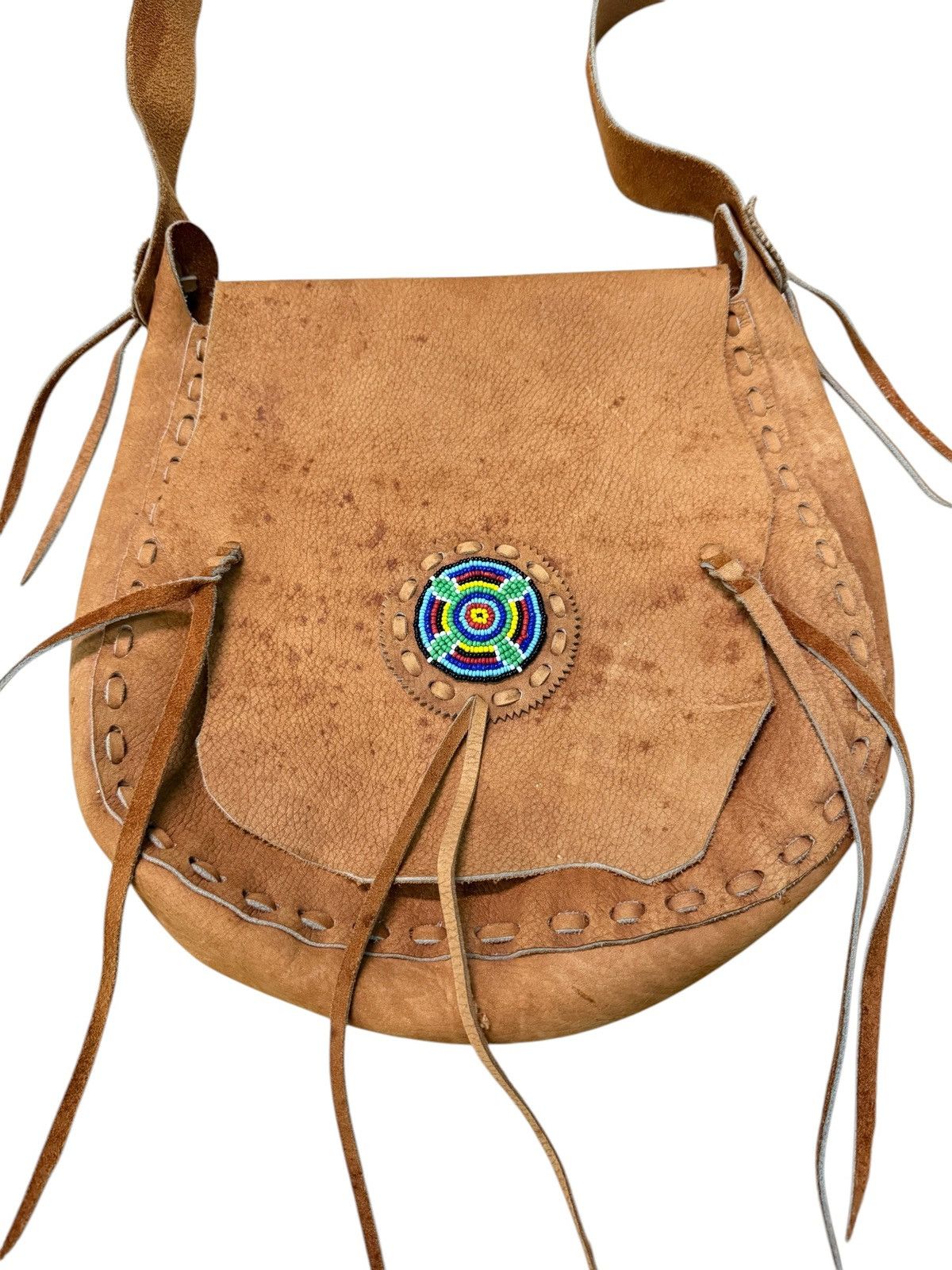 Vintage RARE CUSTOM LEATHER CROSSBODY BAG Size ONE SIZE - 3 Thumbnail