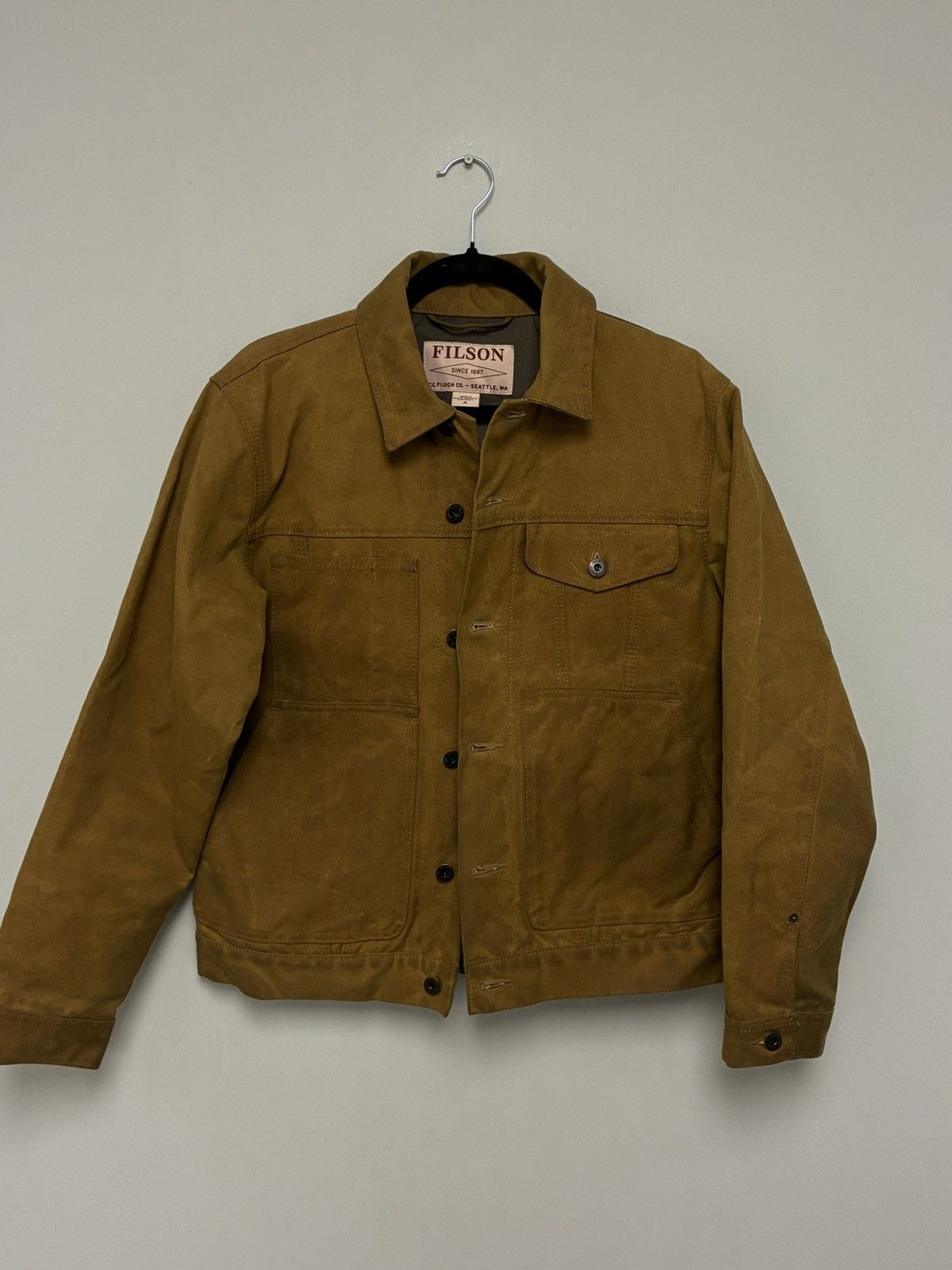 Filson USA Filson Tin Cloth Short Lined Cruiser Jacket MEDIUM Size US M / EU 48-50 / 2 - 1 Thumbnail