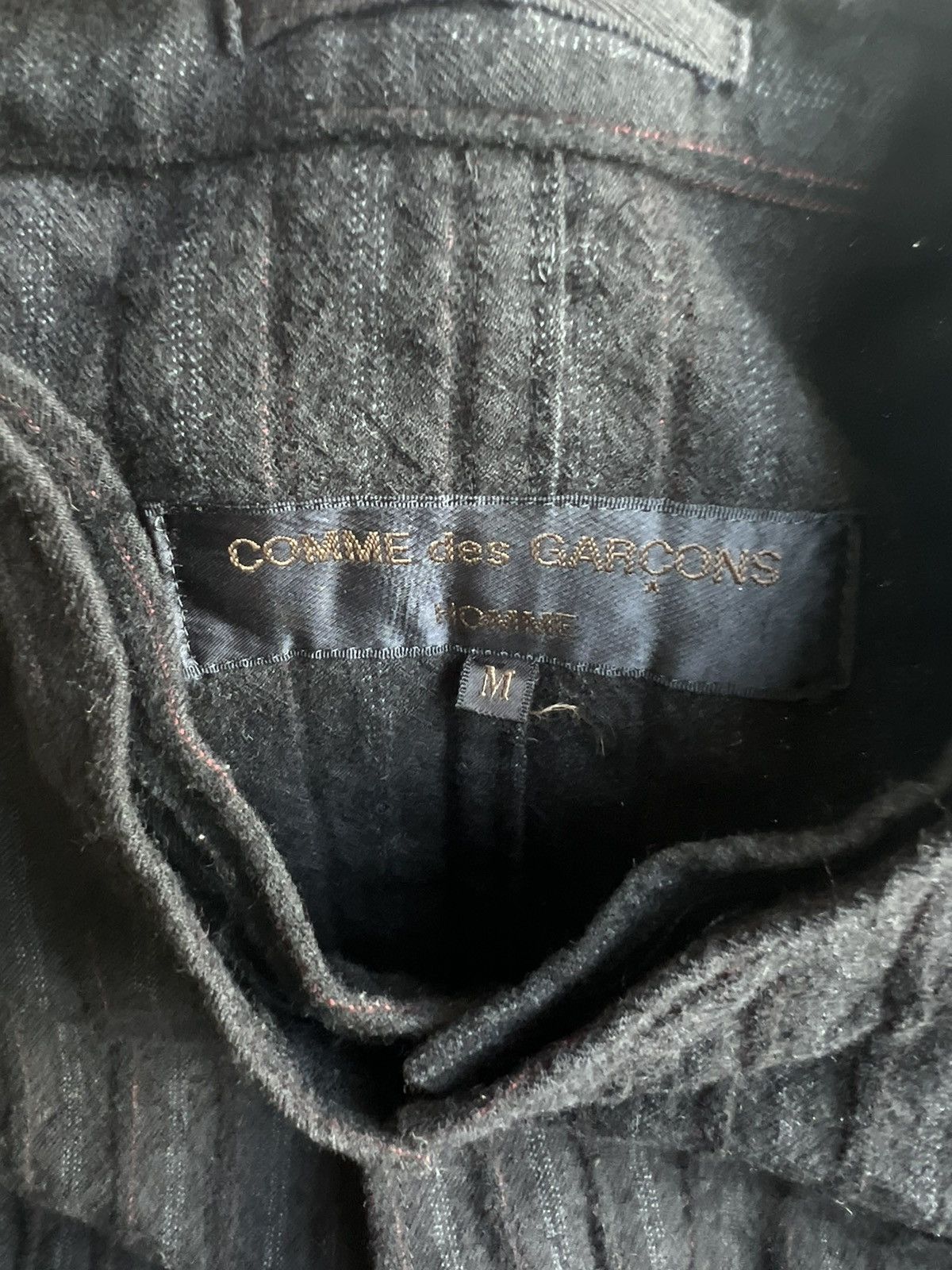 Comme des Garcons AW1998 Comme des Garçons Homme Wool Pinstriped Wool Jacket Size US M / EU 48-50 / 2 - 12 Thumbnail