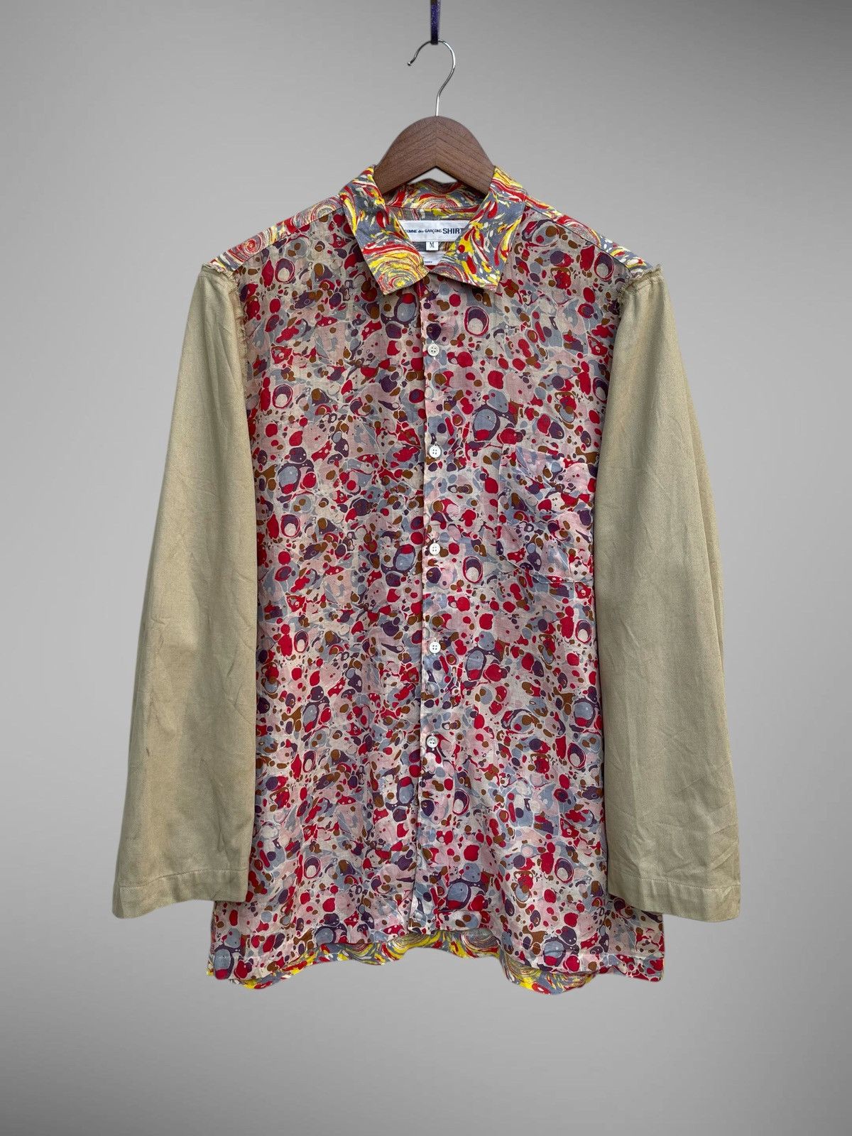 Comme des Garcons SHIRT 🔥 S/S 2015 COMME des GARCONS "FUCKING YOUNG" HYBRID SHIRT Size US M / EU 48-50 / 2 - 2 Thumbnail
