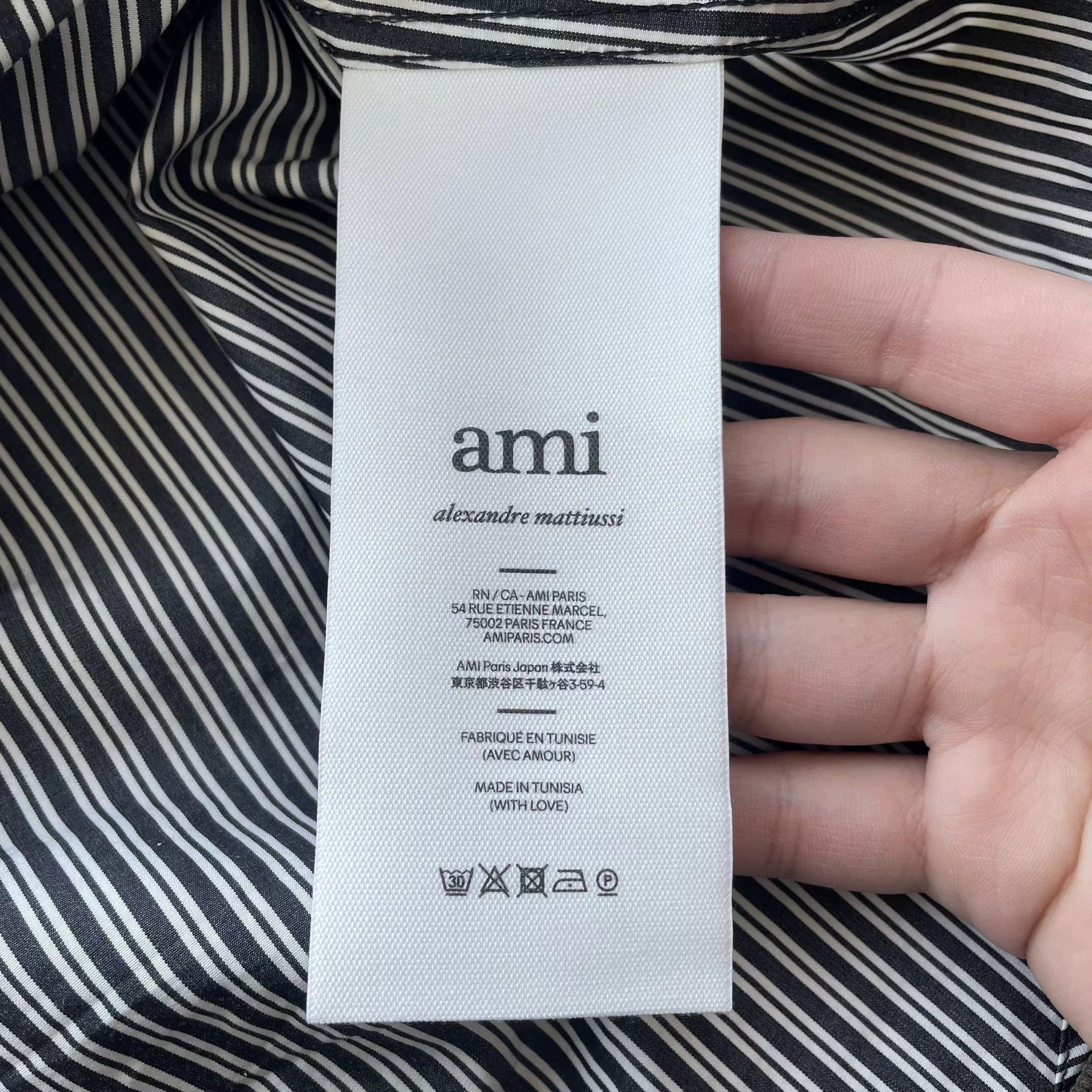 AMI Ami Striped Shirt S 99 New Size US S / EU 44-46 / 1 - 6 Thumbnail
