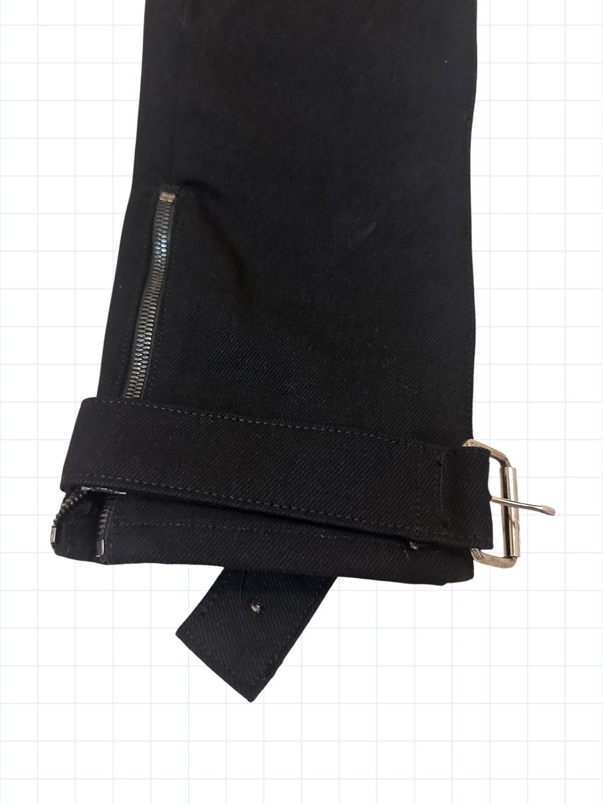 Other 1/1 Unreleased Sample Pleated Denim Biker Jeans Heavyweight Size US 34 / EU 50 - 3 Thumbnail