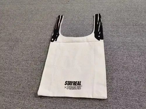 Handmade × Indigo × Japanese Brand Bag Snoopy Peanuts Stay Real White Color Tote Bag Size ONE SIZE - 2 Thumbnail