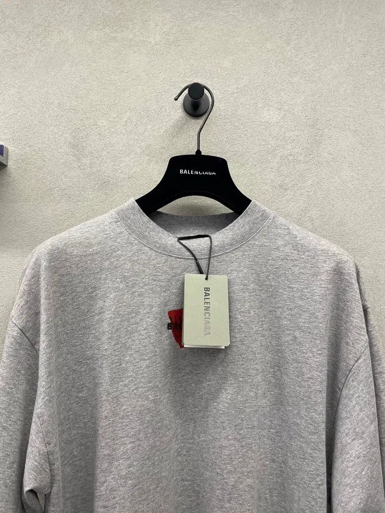 Balenciaga Balenciaga Gray Round Neck Short Sleeve Size US XXS / EU 40 - 4 Thumbnail