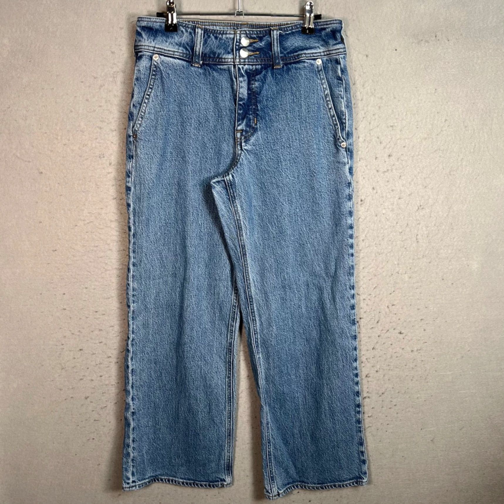 J.Crew J.CREW Jeans Womens 26 High-Rise Straight-Leg Blue Denim 5-Pocket Design Vintage? No (used) Shirt? No Size 26" / US 2 / IT 38 - 2 Thumbnail