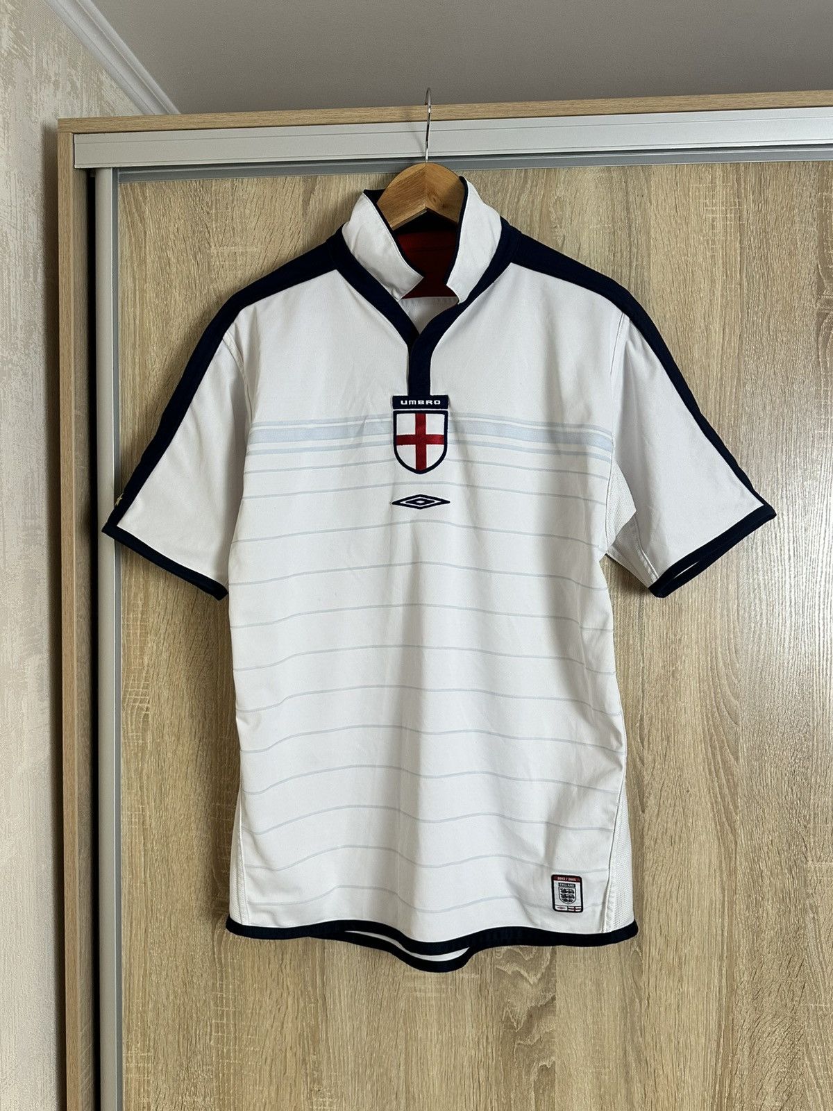 Umbro 🔥 Vintage Umbro England 2003 2005 National Soccer Jersey Tee Size US M / EU 48-50 / 2 - 1 Thumbnail