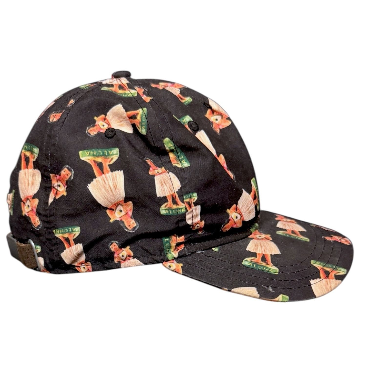 Vans Vans 5 Panel Hawaiian Hula Girl Print Black Hat Strap Cap OS Size ONE SIZE - 5 Thumbnail