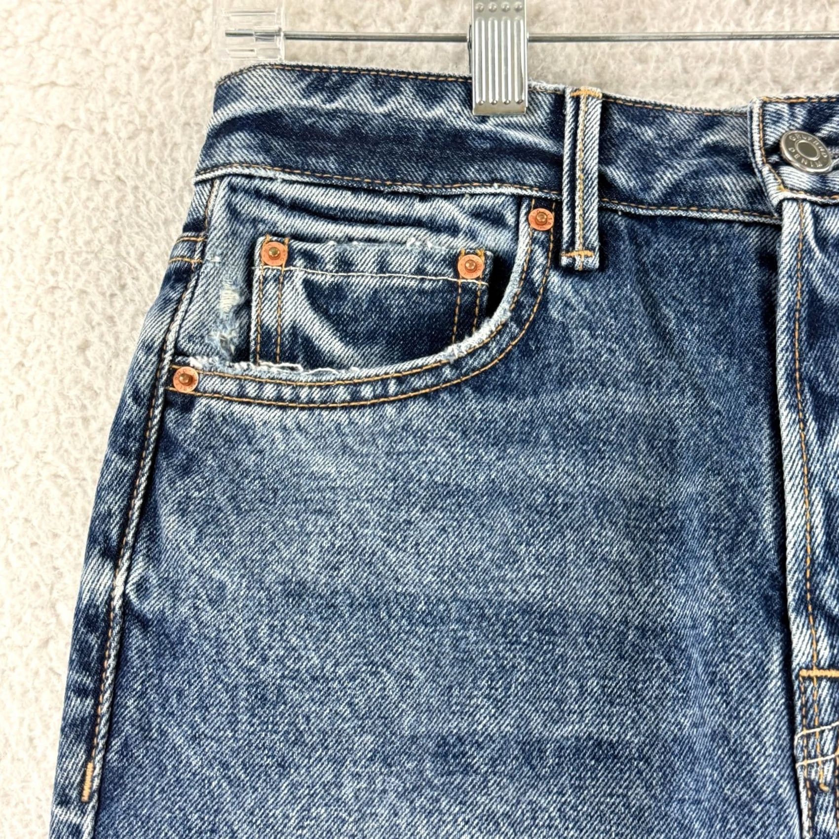 GRLFRND GRLFRND Karolina Jeans Womens Size 25 Blue Denim Distressed 5-Pocket High Rise Skinny Jeans Size 42" / US 20 - 4 Thumbnail
