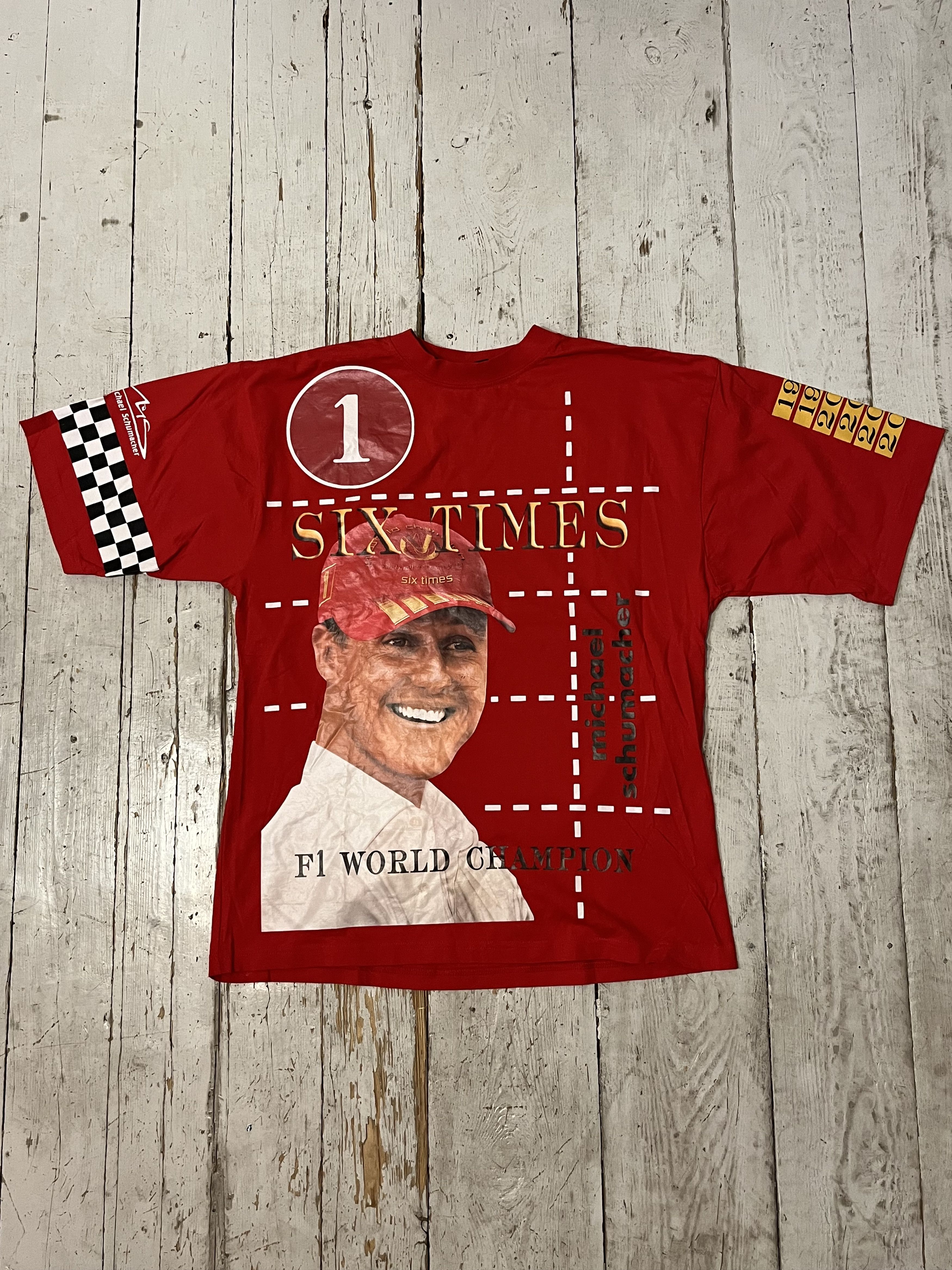 Ferrari × Vintage Vintage Michael Schumacher F1 World Champion Ferrari Size US XXL / EU 58 / 5 - 2 Thumbnail