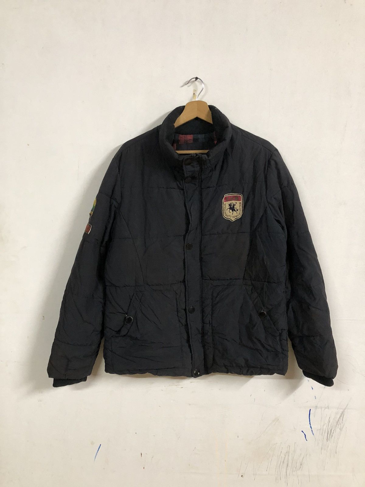Designer × Edwin × Japanese Brand Vintage Y2k Edwin Puffer zipper Jacket Size US L / EU 52-54 / 3 - 1 Thumbnail