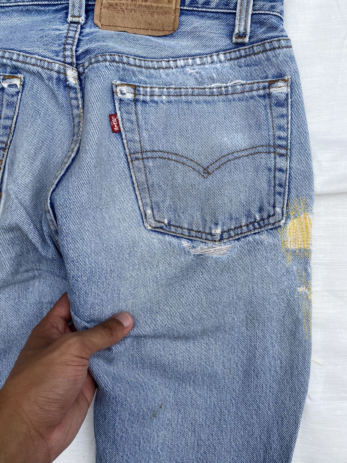 Japanese Brand × Levi's Vintage Clothing Levi's Patchwork Rare 28" Size US 28 / EU 44 - 7 Thumbnail