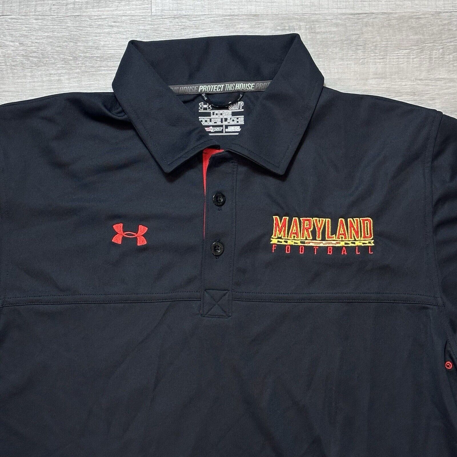Under Armour Under Armour Maryland Terrapins Football Men's Black Polo Size US S / EU 44-46 / 1 - 5 Thumbnail