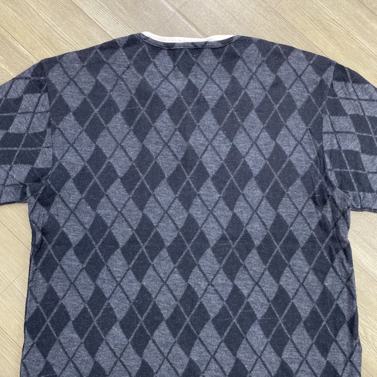 If Six Was Nine 2000s Up Renoma Double Layers Argyle Pattern Goa Lgb Tee Size US L / EU 52-54 / 3 - 7 Thumbnail