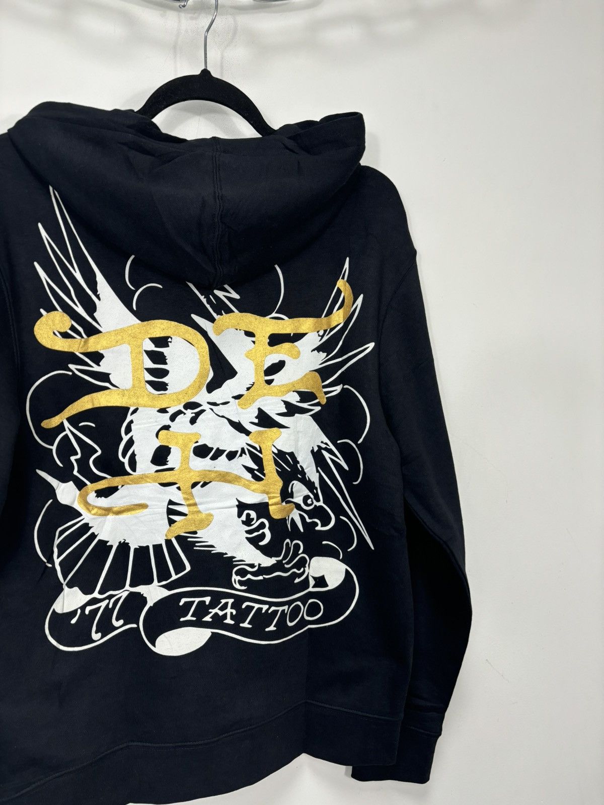 Ed Hardy Ed Hardy Tattoo Skull Black Big Logo NEW Y2K Hype Hoodie Size US S / EU 44-46 / 1 - 15 Thumbnail