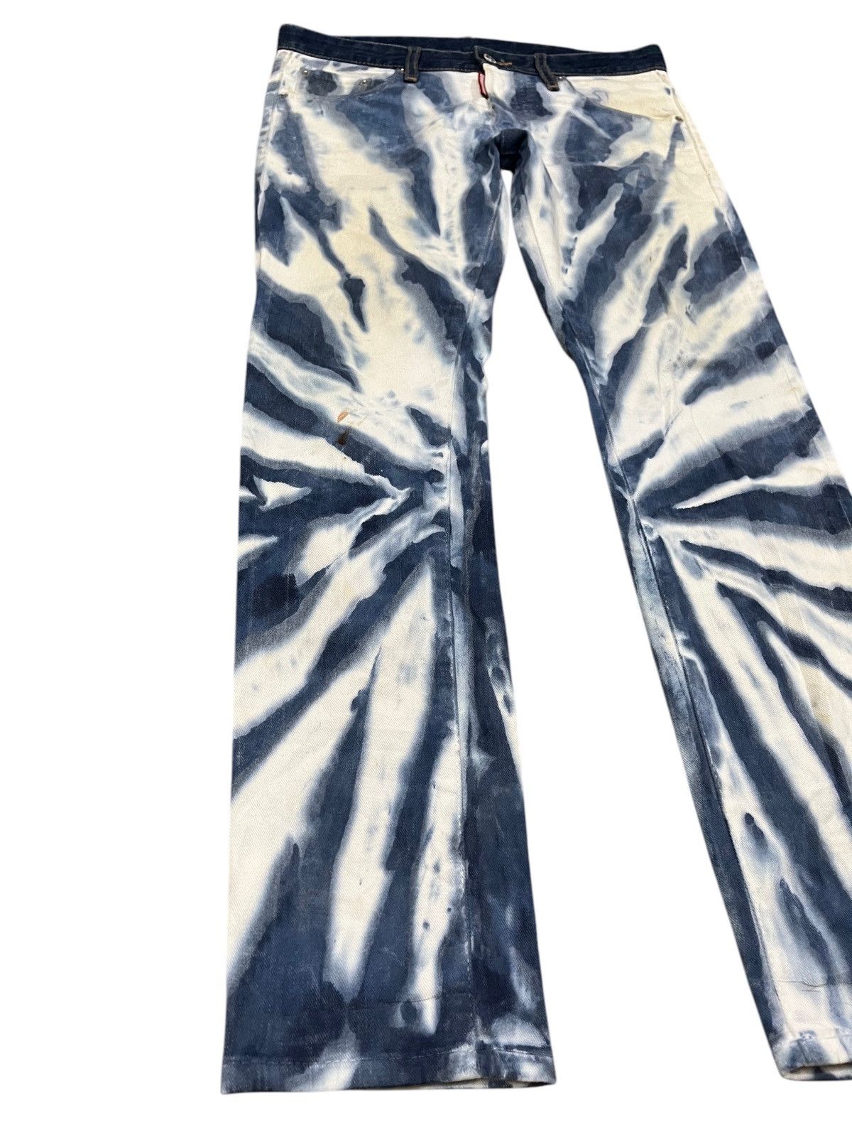Dsquared2 Vintage Dsquared2 Tie Dye Acid Wash Denim Size US 30 / EU 46 - 4 Thumbnail
