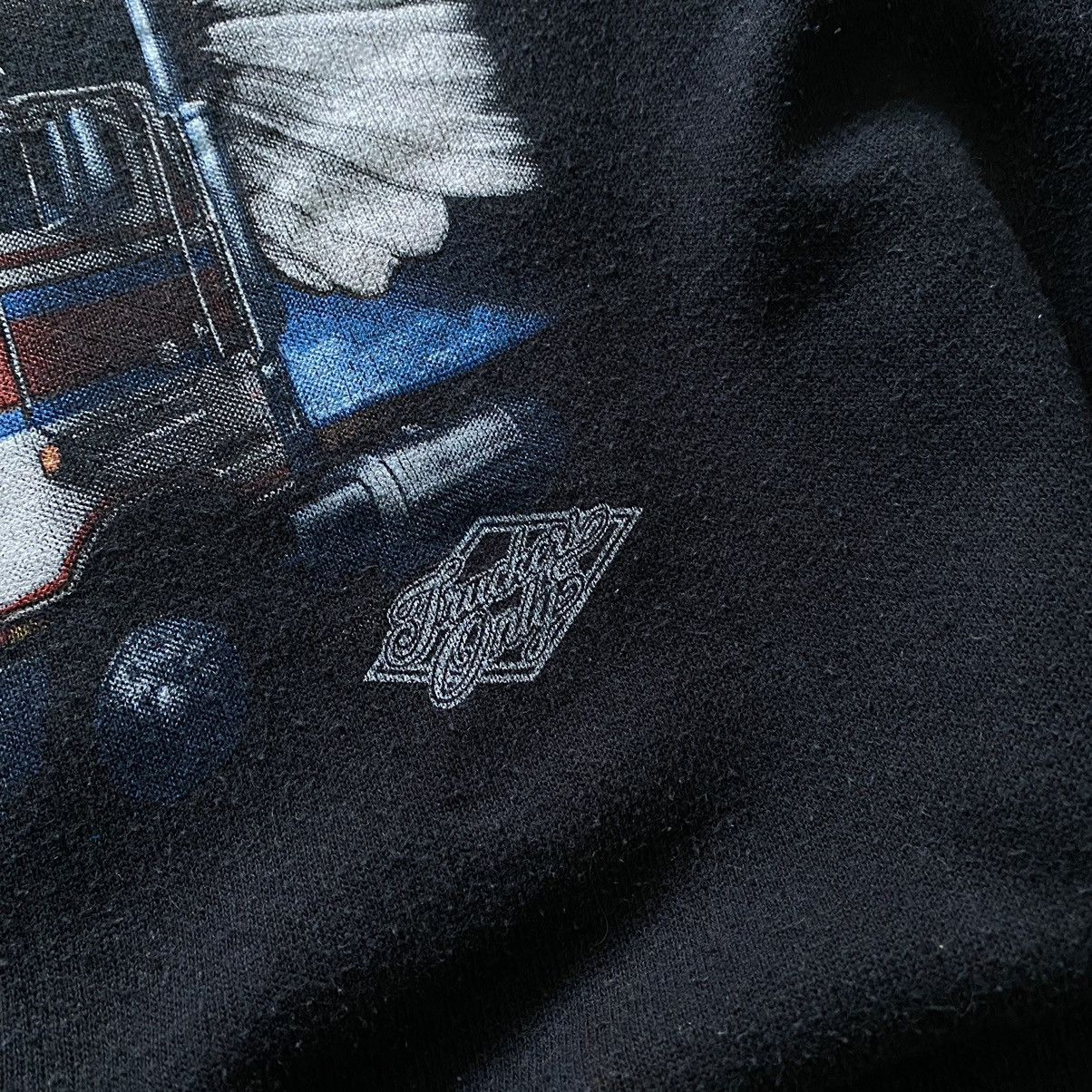 Vintage American Trucker 3D Emblem 1985 Harley Davidson Sweatshirt Size US XL / EU 56 / 4 - 5 Thumbnail