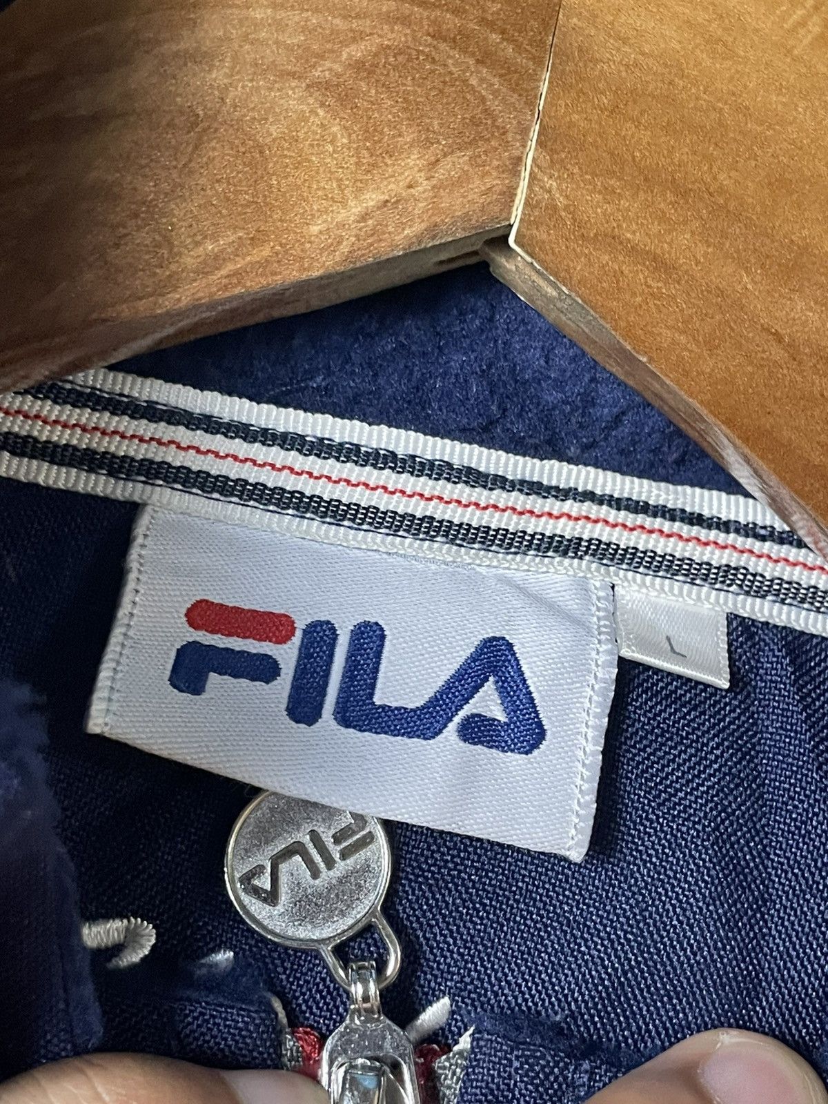 Fila × Japanese Brand × Vintage FILA Men’s Fleece Zipper Jacket (98) Size US M / EU 48-50 / 2 - 7 Thumbnail