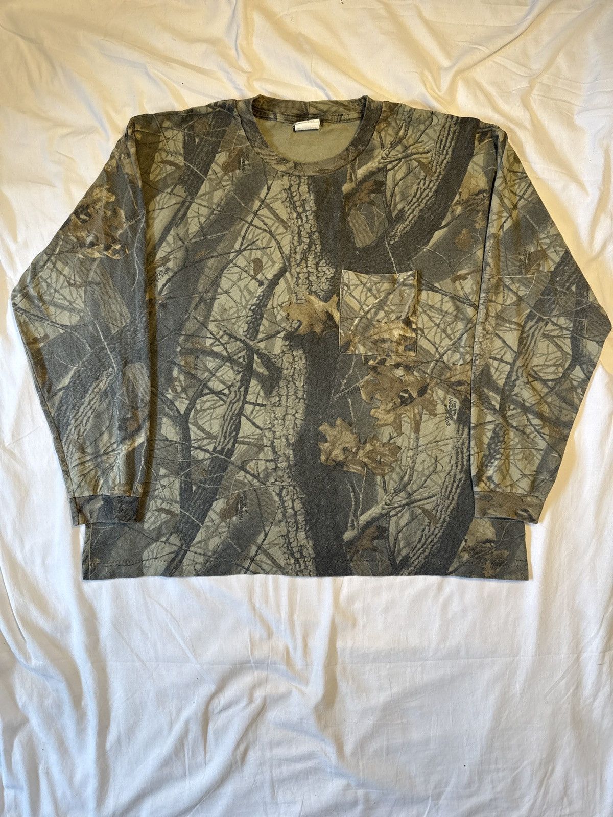 Realtree Vintage 90s Real Tree Camo Long Sleeve Pocket T Shirt Size US XXL / EU 58 / 5 - 1 Thumbnail
