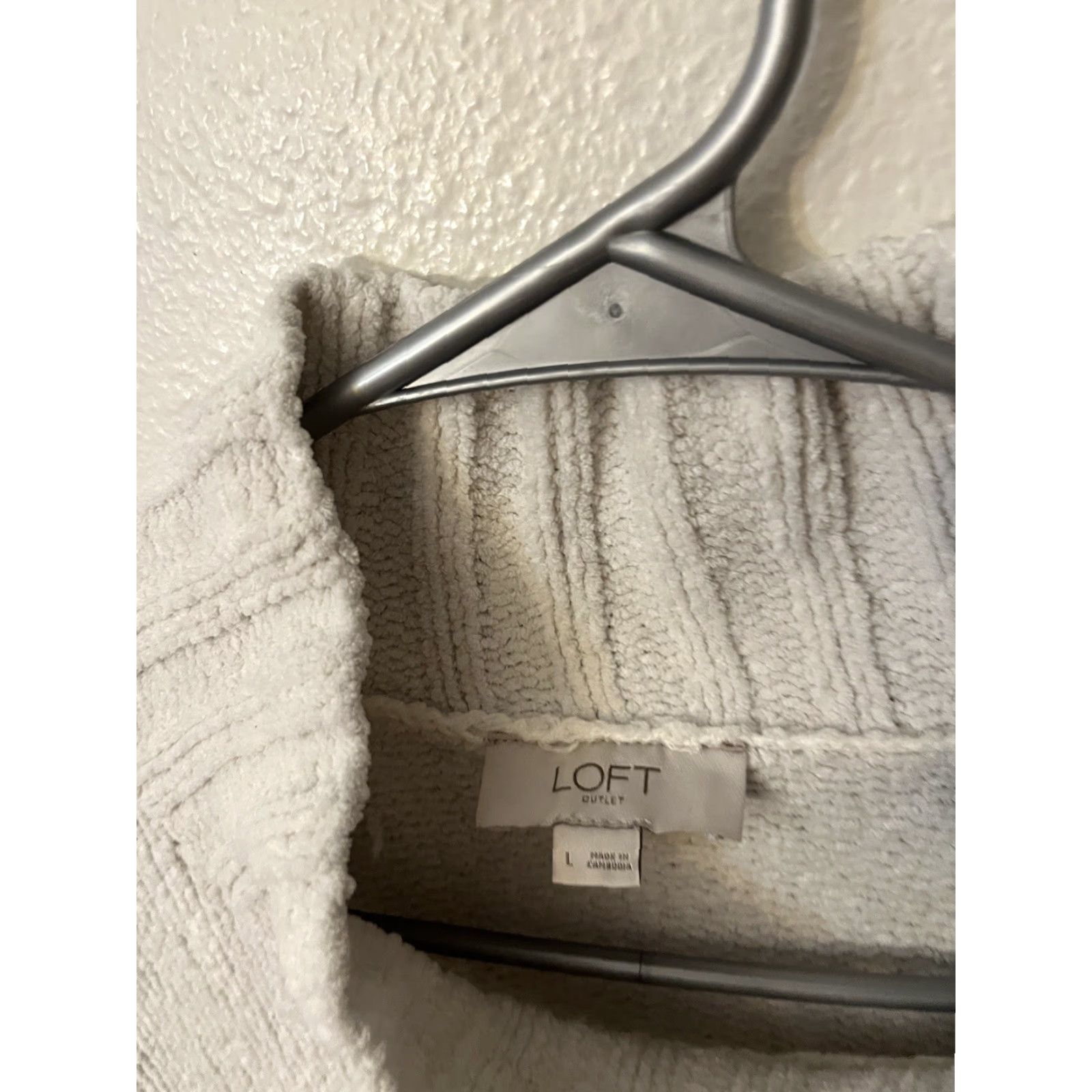 Loft Loft Sweater Womens Large Mock Neck Light Beige Size L / US 10 / IT 46 - 2 Thumbnail