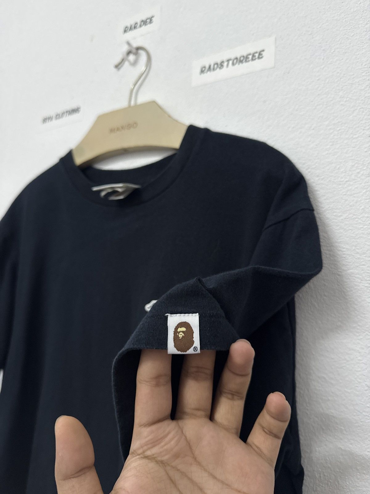 Bape A Bathing Ape White Big Head Spellout Tee Size US M / EU 48-50 / 2 - 7 Thumbnail