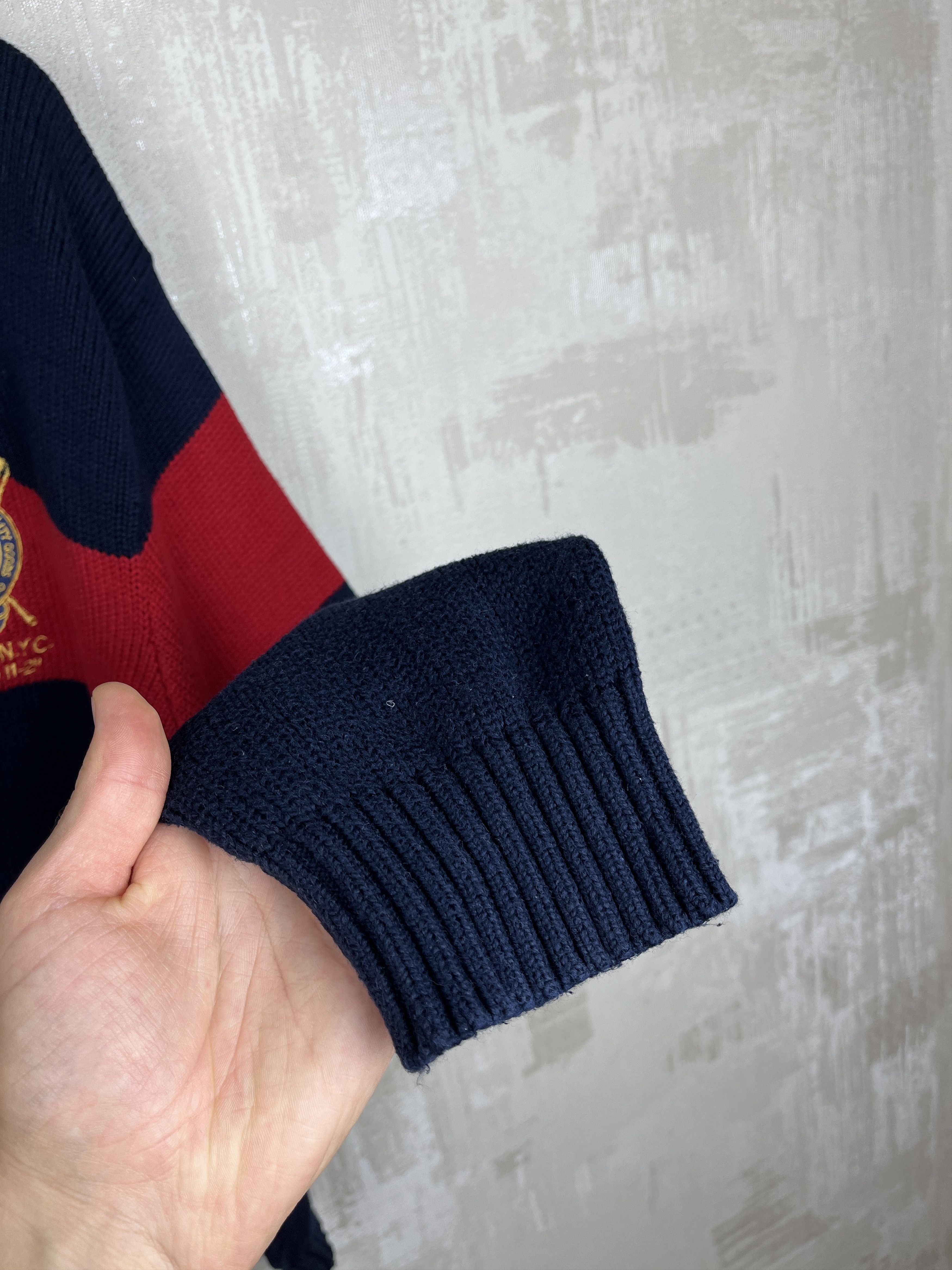 Polo Ralph Lauren Polo Ralph Lauren PRL Club N.Y.C. 1/4 Zip Pullover Sweater Size US XXL / EU 58 / 5 - 11 Thumbnail