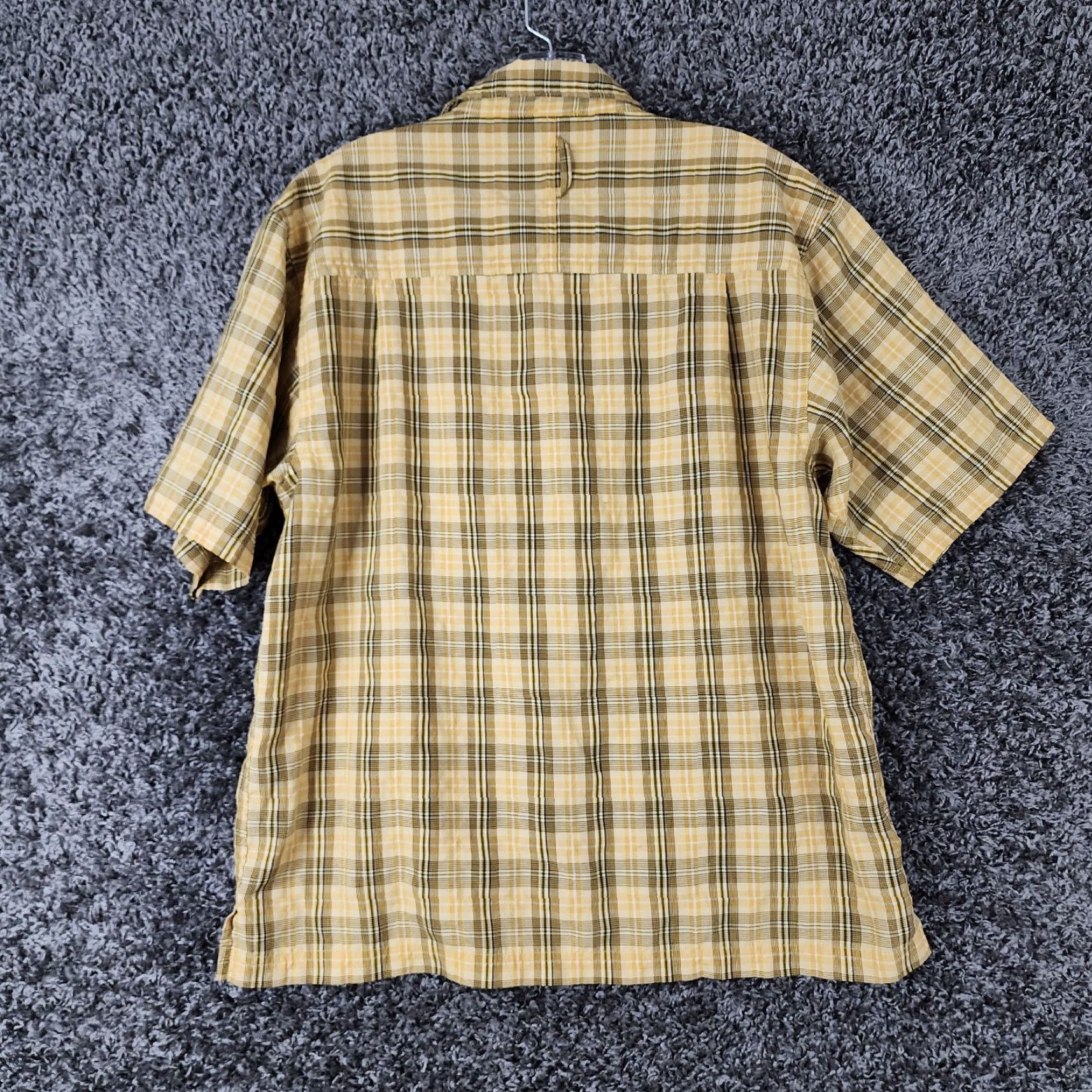 The North Face VINTAGE The North Face Shirt Plaid Short Sleeve Button-Up M Yellow Mens - Note: small holes near bottom (if vintage) Size US 31 - 6 Thumbnail