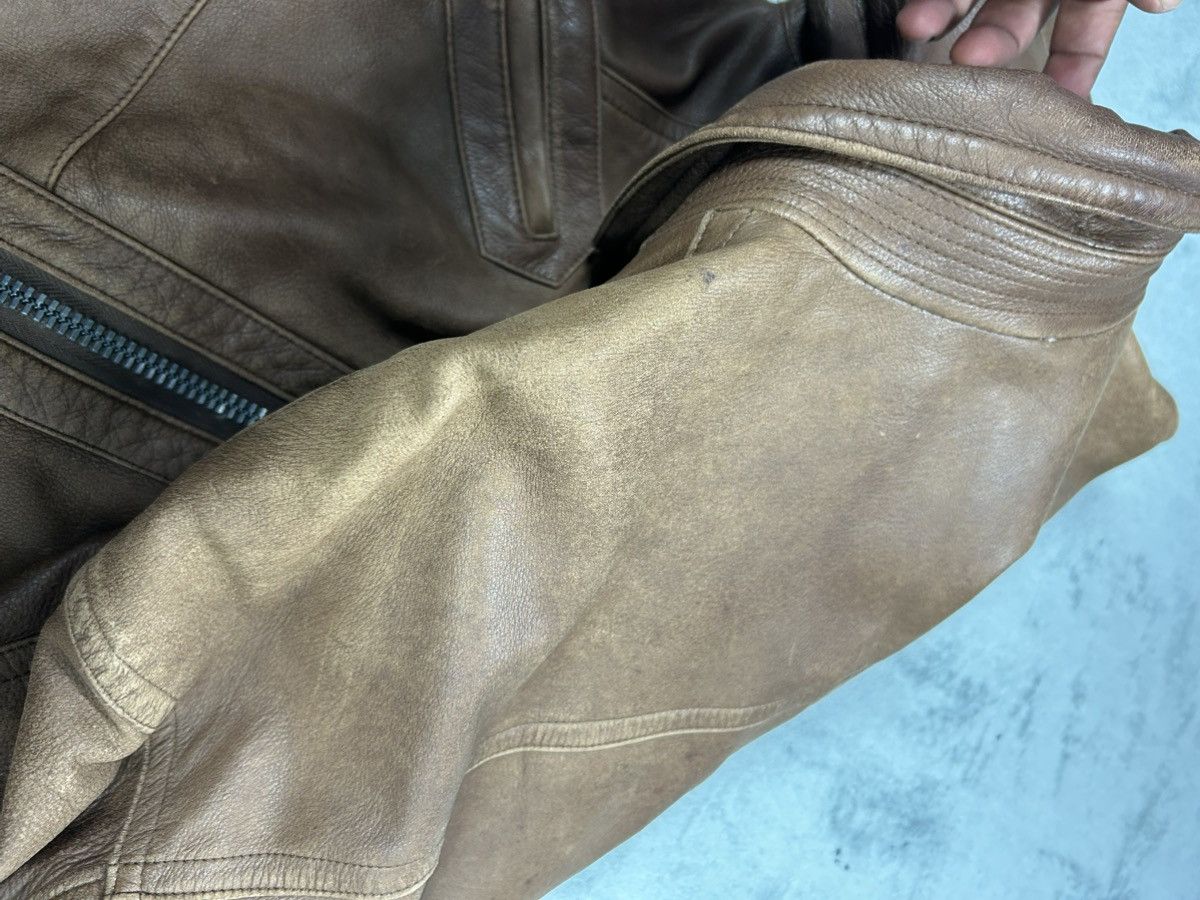 Issey Miyake Vintage Issey Miyake Bomber Leather Jacket. J0128 Size US L / EU 52-54 / 3 - 13 Thumbnail