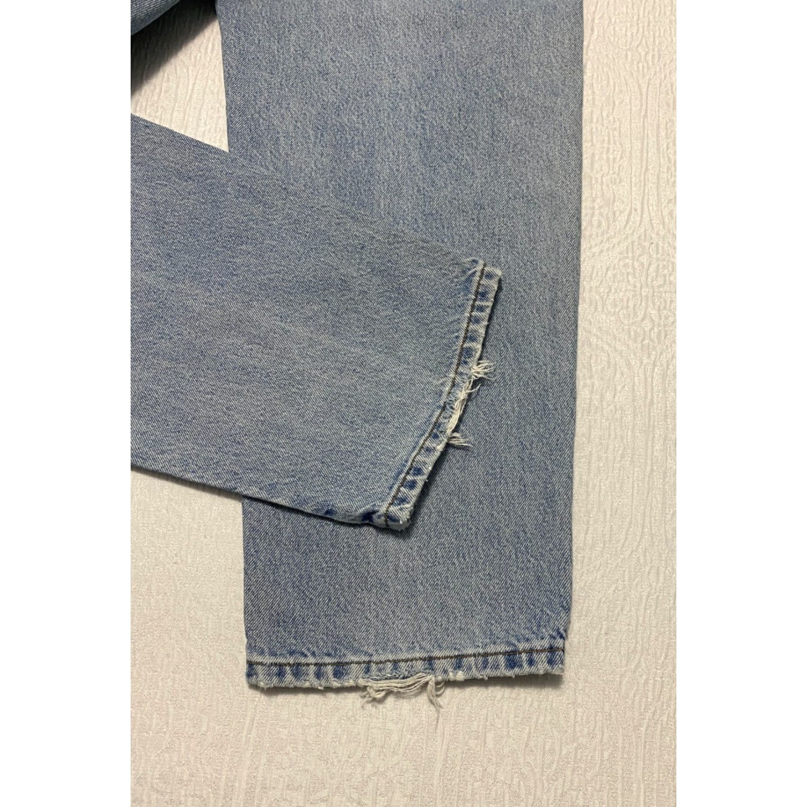 Calvin Klein VINTAGE Calvin Klein Jeans Mens 5-Pocket Denim 38x30 Stone Wash Blue 80s 90s USA Relaxed Wide-Leg Shirt? Size US 37 - 4 Thumbnail