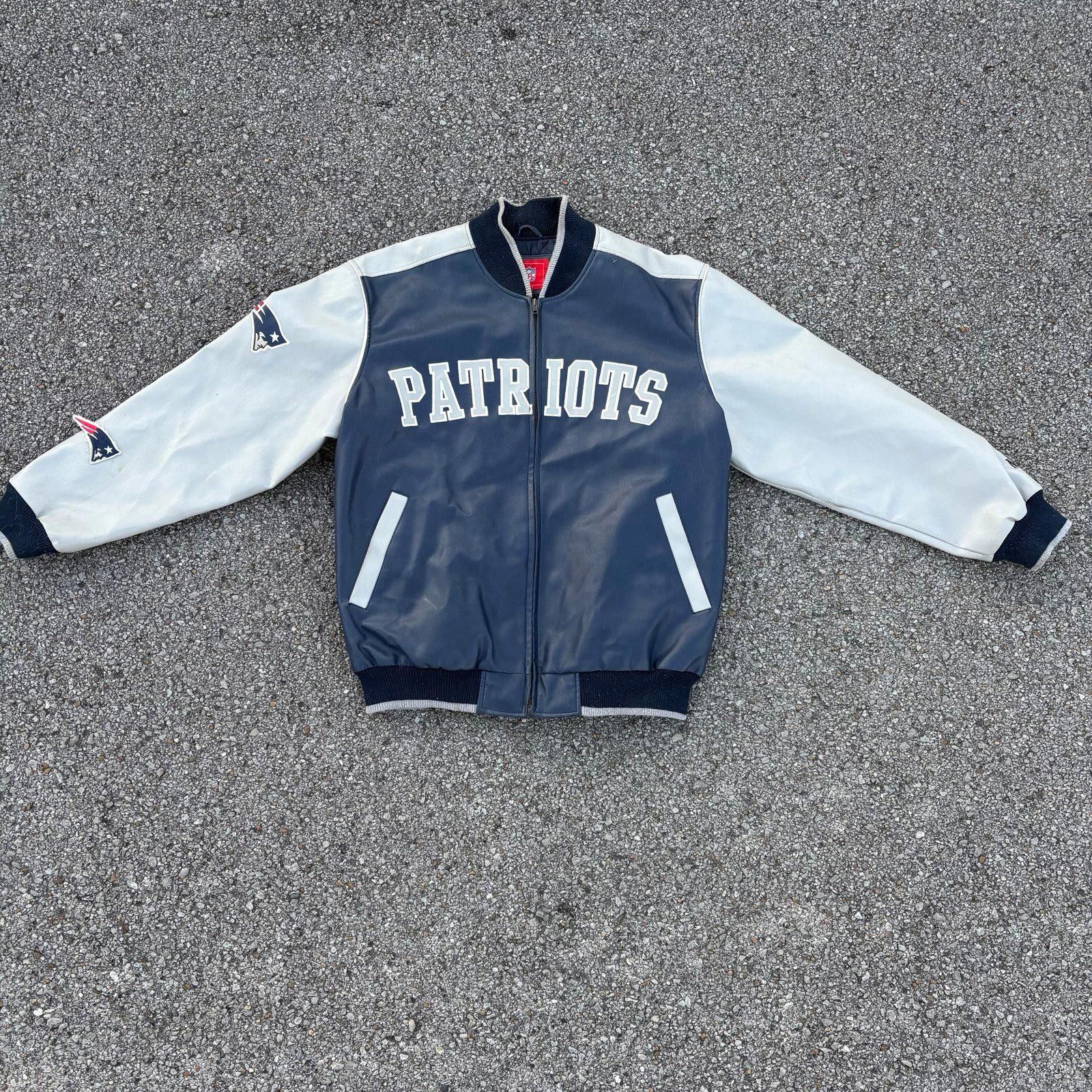NFL Vintage New England Patriots Leather jacket Size US XL / EU 56 / 4 - 7 Thumbnail