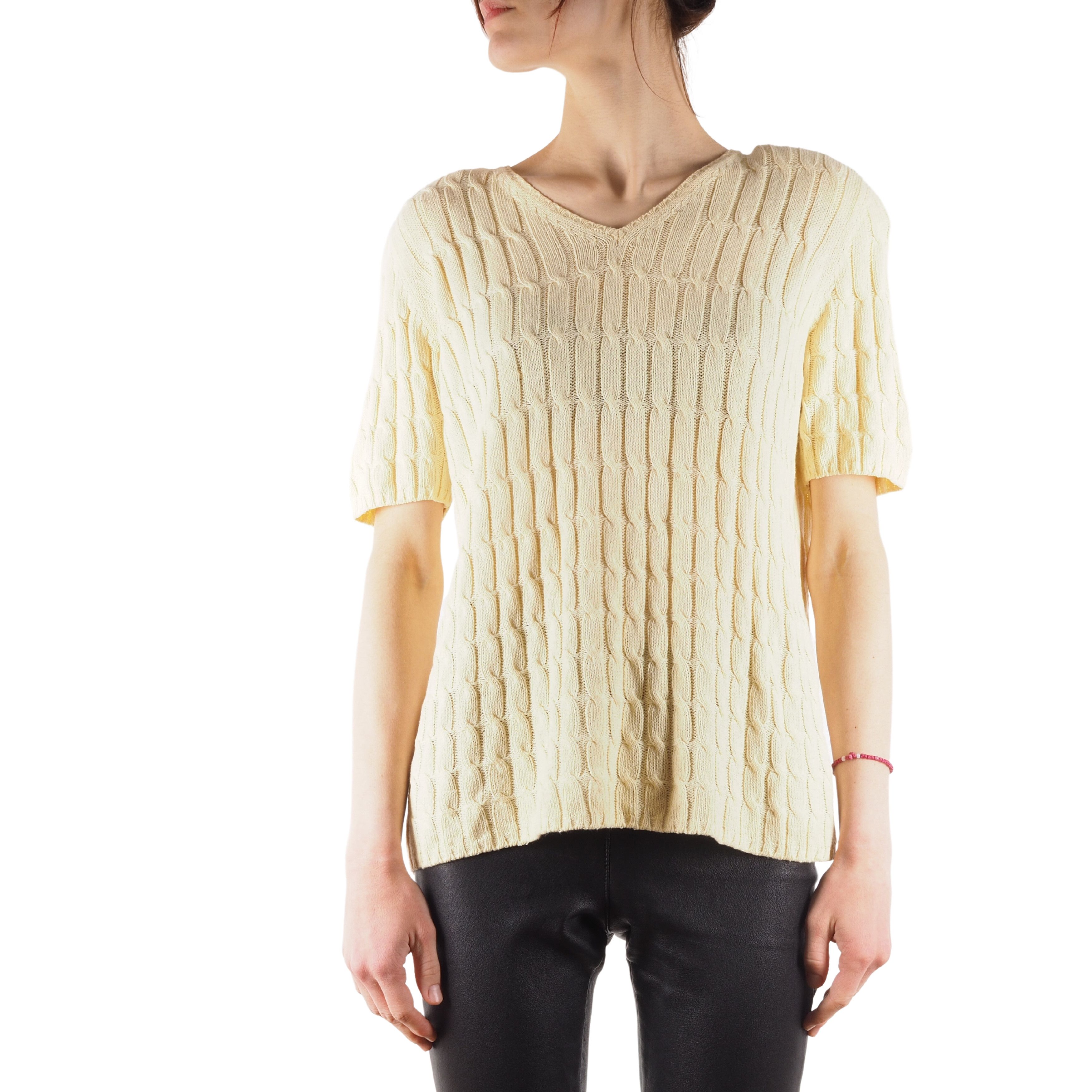 Brunello Cucinelli Rivamonti by Brunello Cucinelli Vintage Short Sleeve Sweater Size XL / US 12-14 / IT 48-50 - 1 Thumbnail