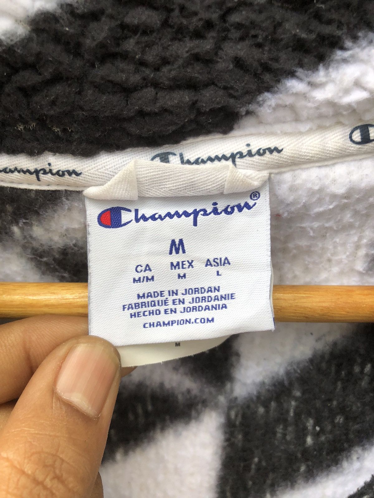 Japanese Brand × Vintage Vintage Champion Sherpa Quater Zip Fleece Sweatshirt Size US L / EU 52-54 / 3 - 18 Thumbnail
