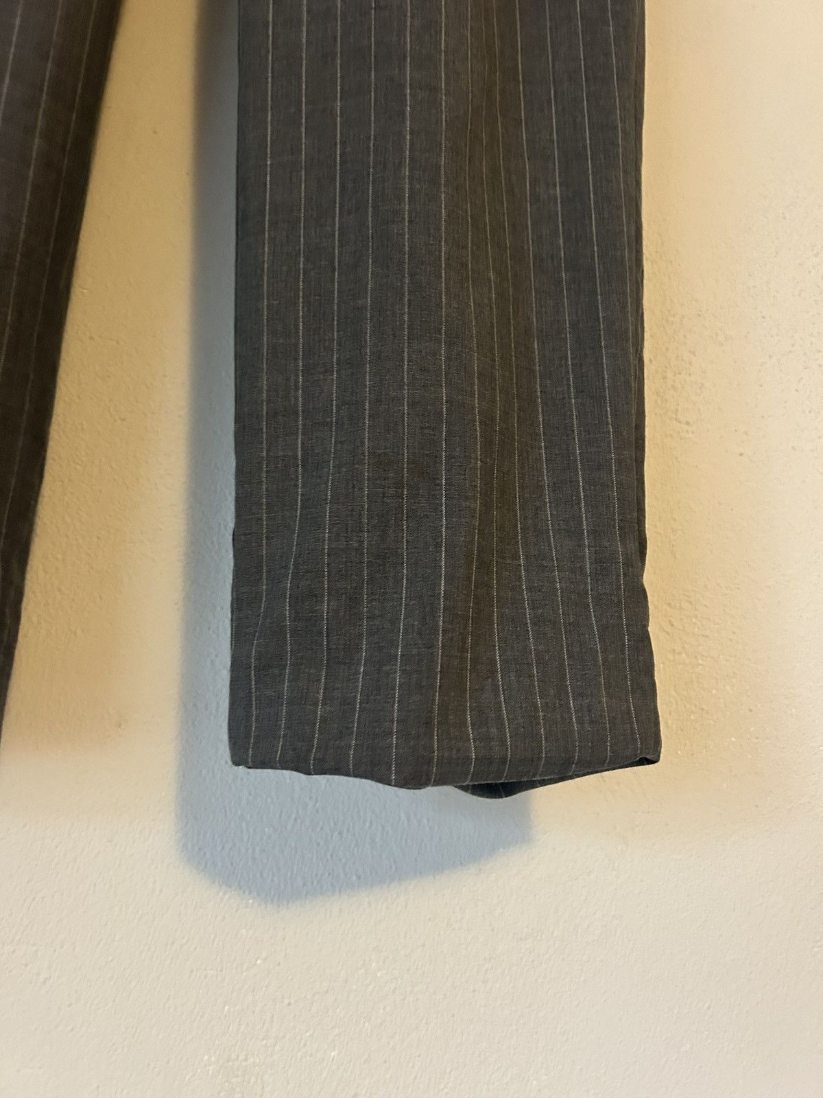 Brunello Cucinelli Brunello Cucinelli Pinstripe Wool Pants Size US 32 / EU 48 - 4 Thumbnail