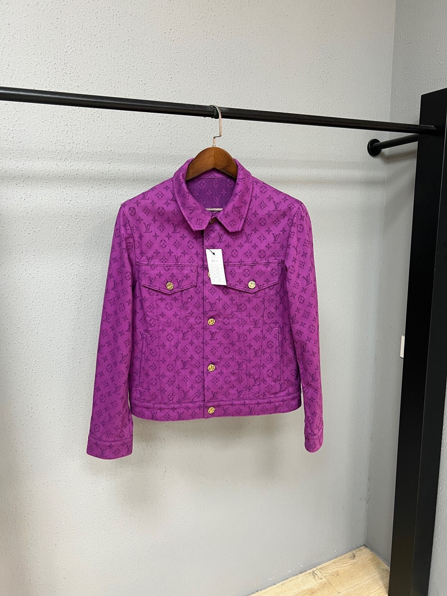 Louis Vuitton Louis Vuitton Purple Monogram Denim Jacket Size US S / EU 44-46 / 1 - 1 Thumbnail
