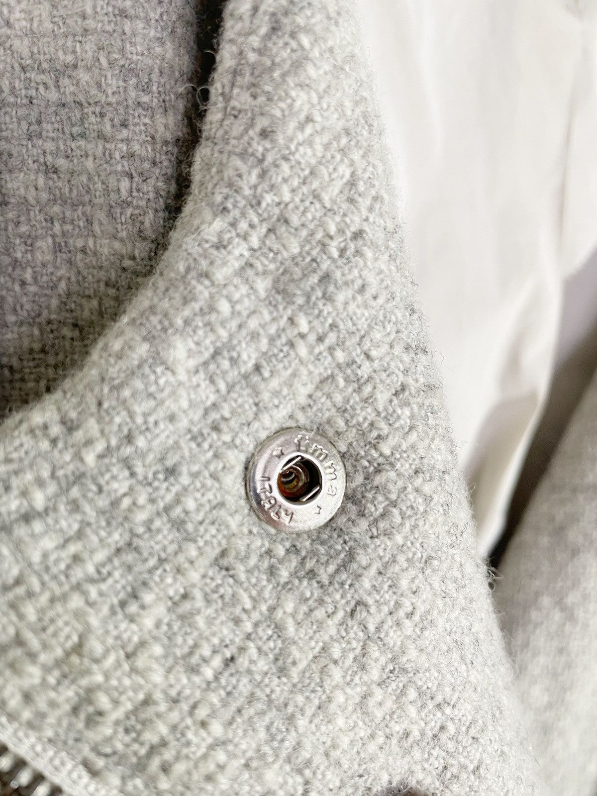 Chloe × Designer Chloe Bomber Wool Gray Jacket Made in France Junior Size XXS / US 00 / IT 34 - 8 Thumbnail