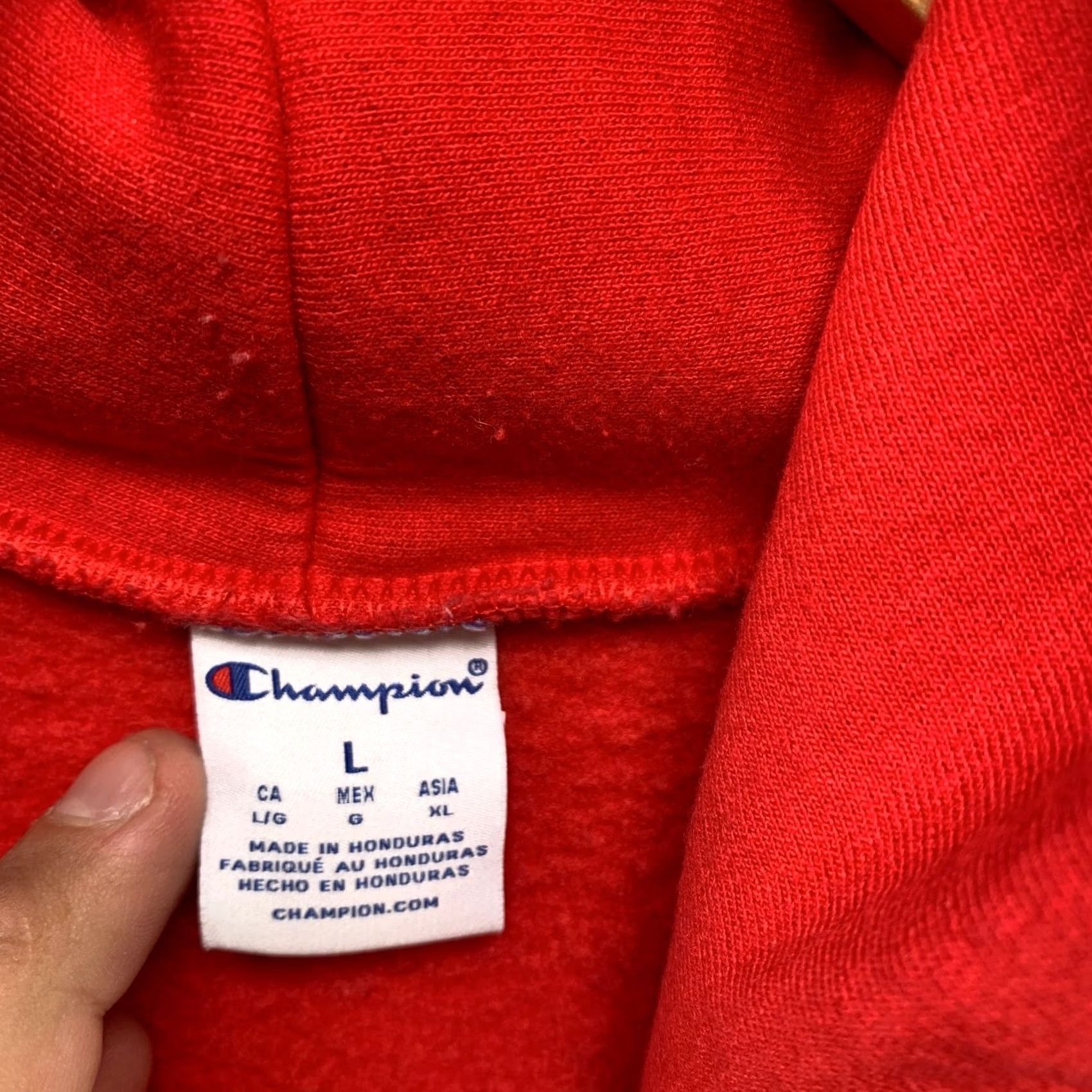 Champion Nike Grinnell College Sweatshirt Hoodie Mens Large Red Hooded Pullover Champion Fleece Size US L / EU 52-54 / 3 - 5 Thumbnail