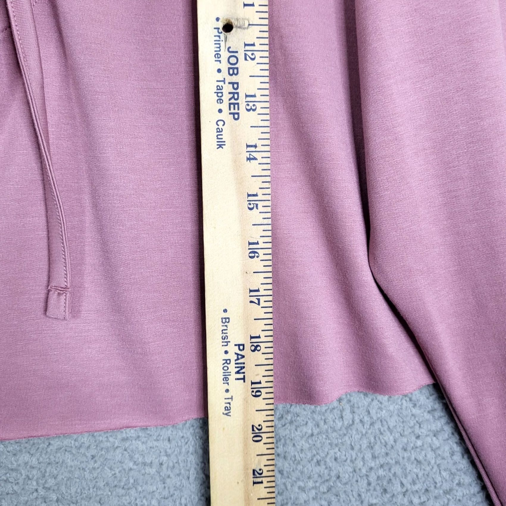 Express EXPRESS Women's Hoodie Cropped Lightweight Pink Tie Neck Crew Neck Long Sleeve Size M Size M / US 6-8 / IT 42-44 - 5 Thumbnail