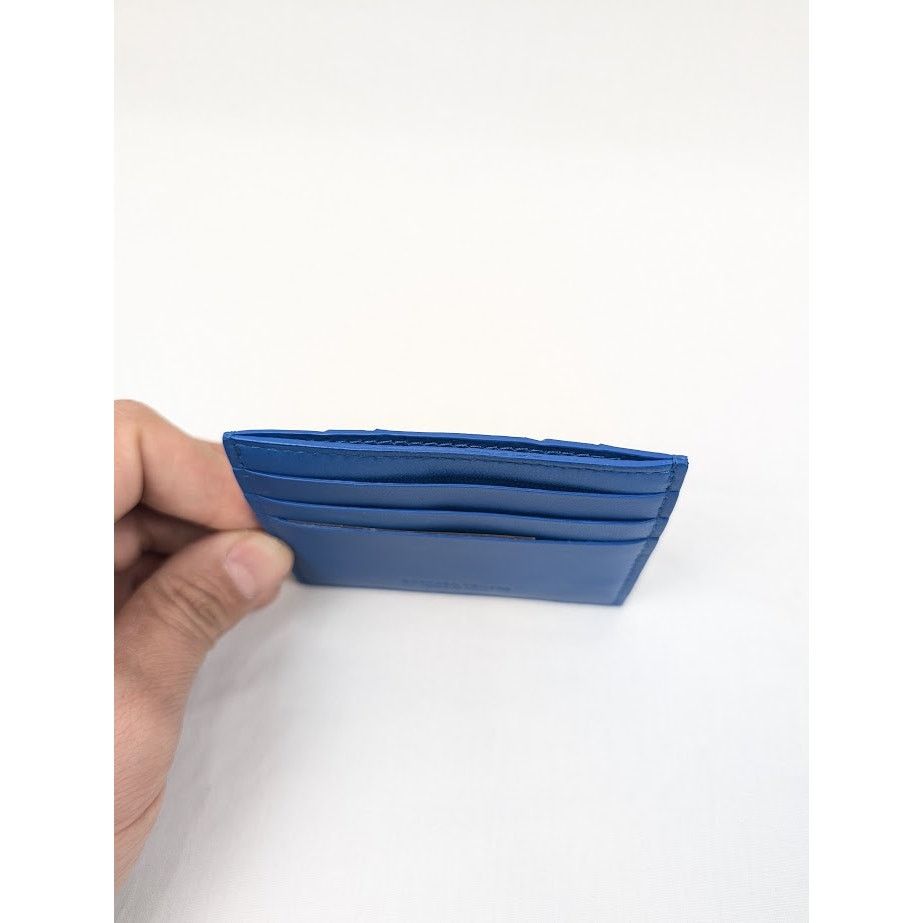 Bottega Veneta o1rshd1 Size: OS / Intrecciao Nappa Card Case in Blue Size ONE SIZE - 5 Thumbnail