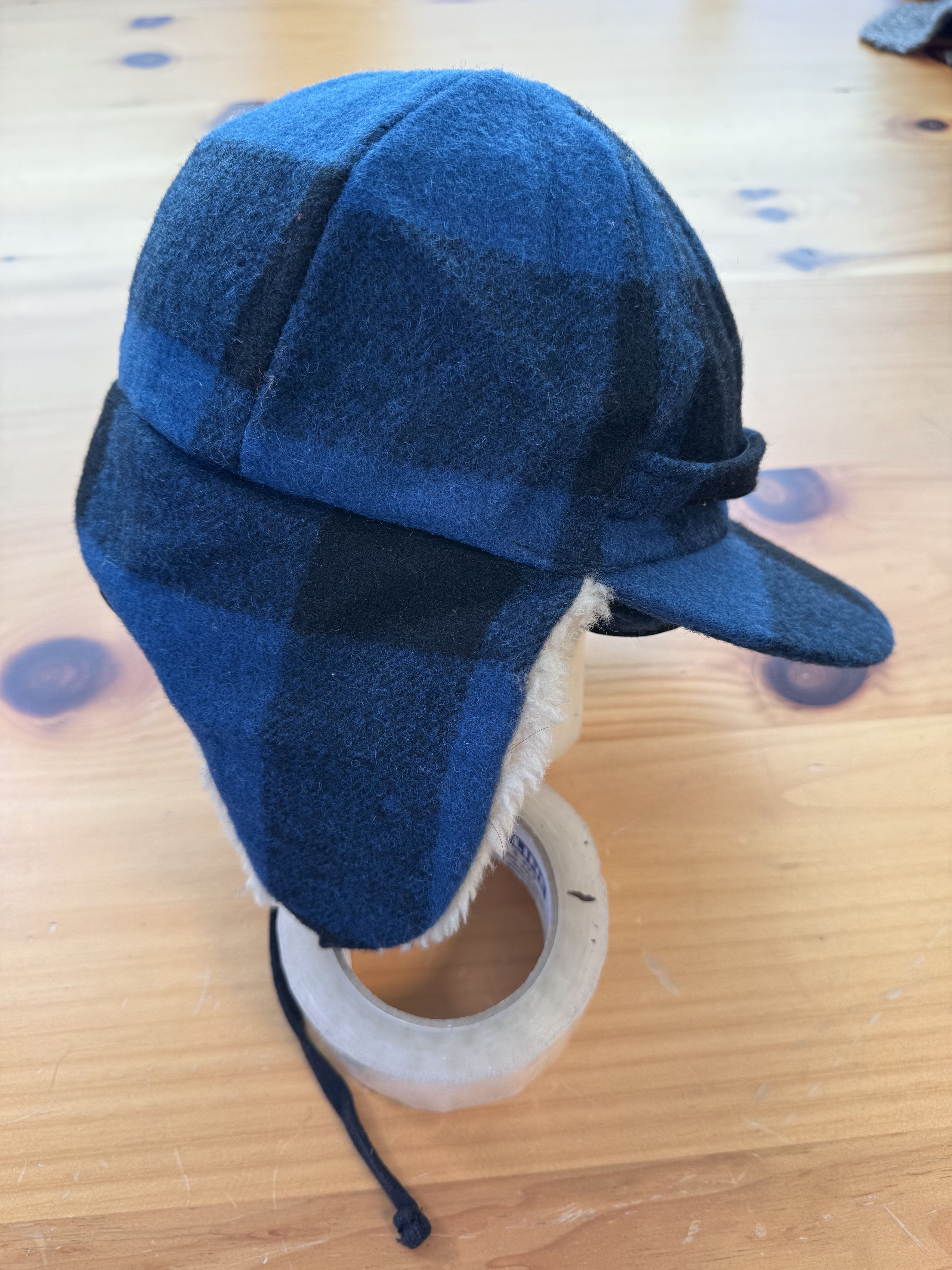 Number (N)ine Number Nine AW 05 High Streets Runway Plaid ear hat beanie Size ONE SIZE - 3 Thumbnail