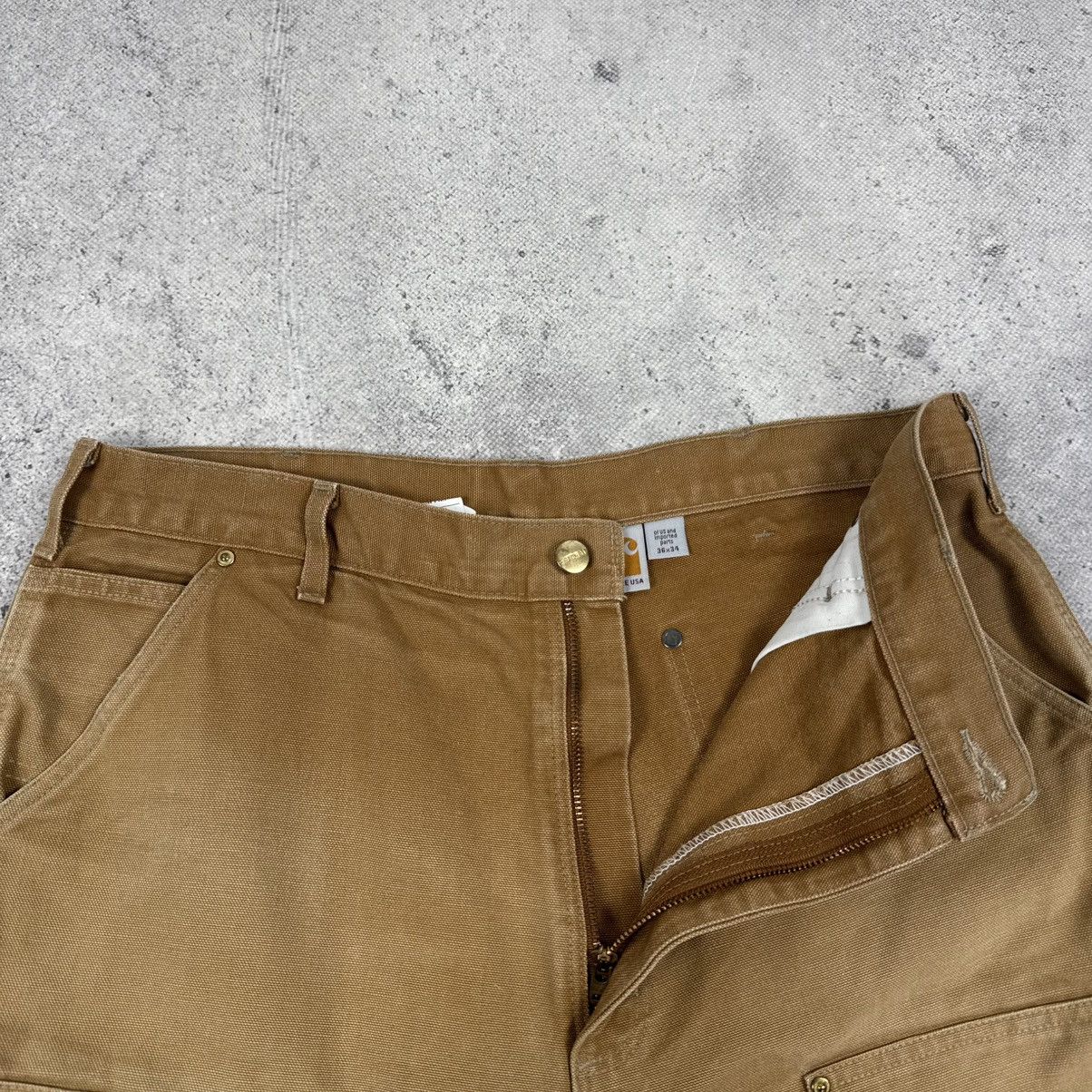 Vintage Carhartt Double Knee Distressed Pants Made In USA