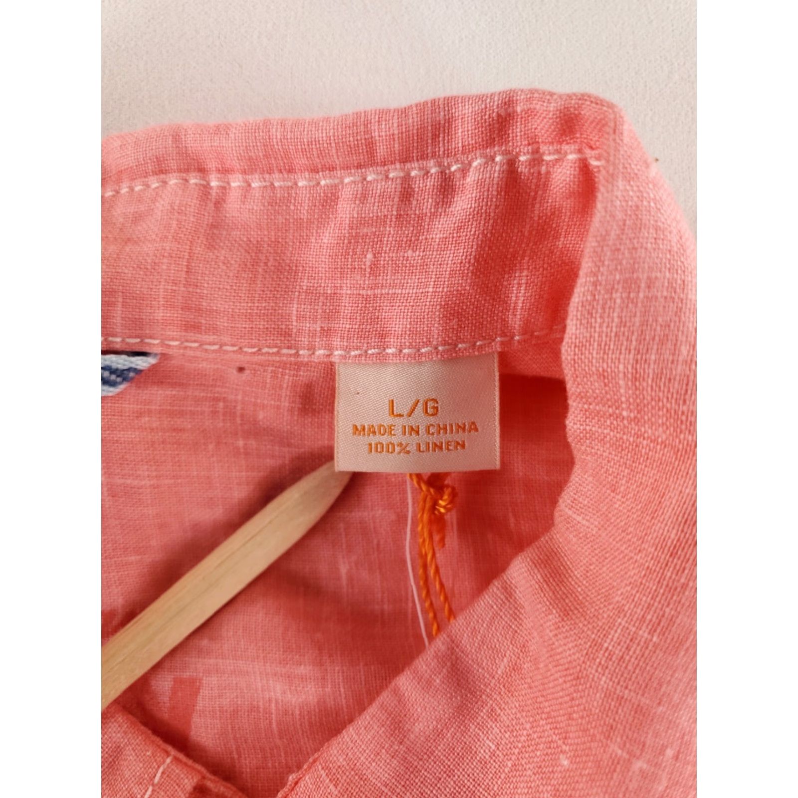 Tommy Bahama Tommy Bahama Shirt Button Up 100% Linen Pink Long Sleeve Mens L NWT Size US L / EU 52-54 / 3 - 3 Thumbnail