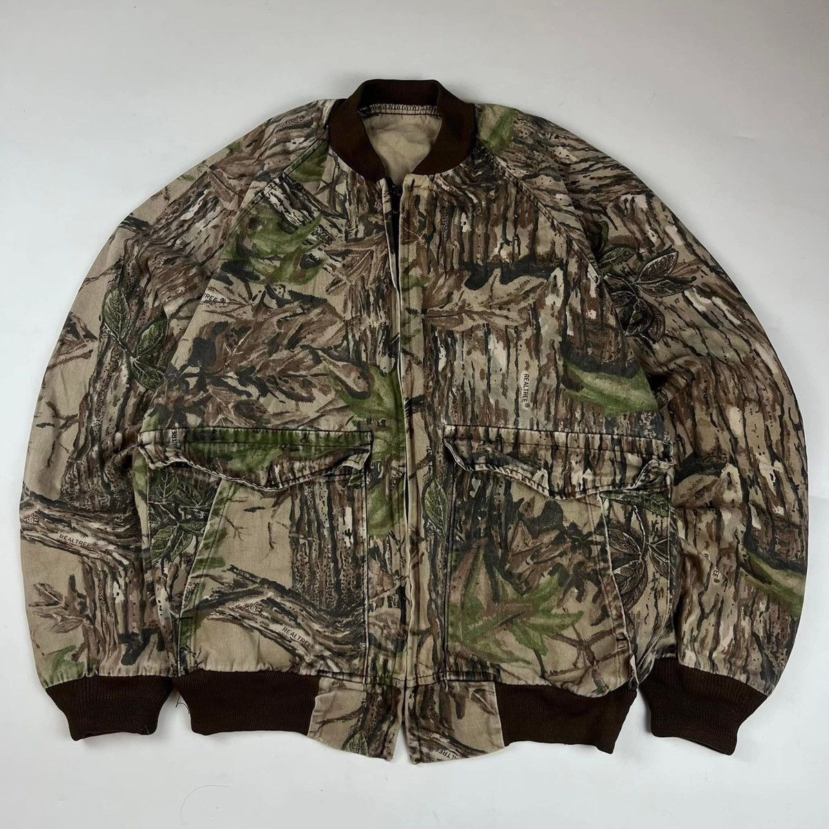 Realtree × Vintage Vintage Y2K Realtree Camo Rare Bomber Jacket Size US M / EU 48-50 / 2 - 1 Thumbnail
