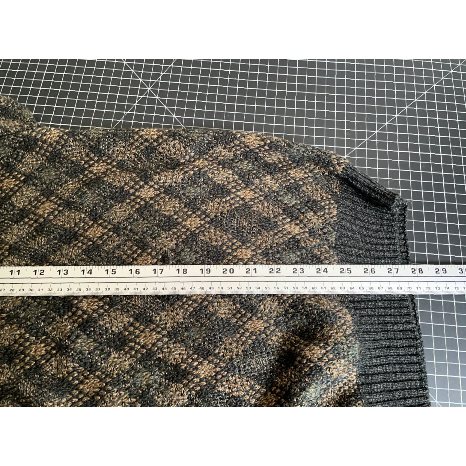 Vintage VINTAGE TownCraft Men's Sweater Adult XL Tall Knit Pullover 90s Diamond Pattern Retro Casual Size US XL / EU 56 / 4 - 6 Thumbnail