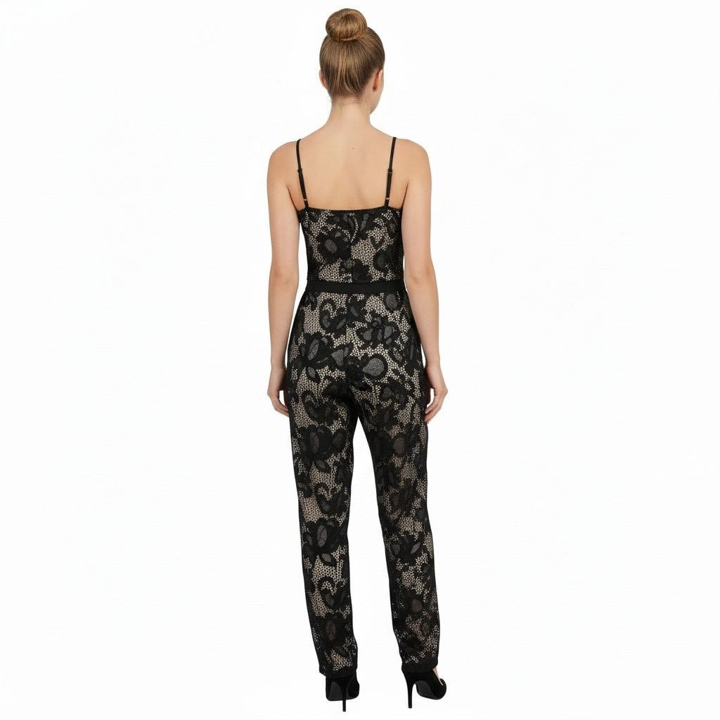 Diane von Furstenberg Diane Von Furstenburg Black V-Neck Jumpsuit, XXS/US0 Size 25" / US 0 / IT 36 - 5 Thumbnail