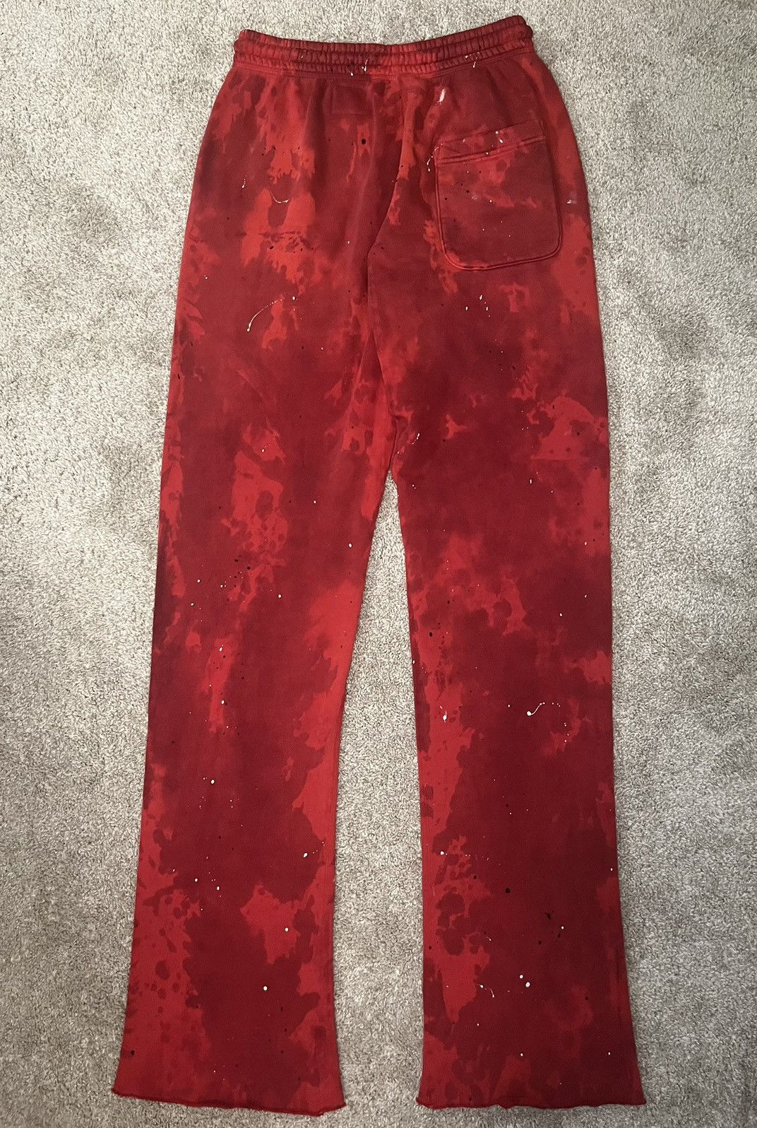 HELLSTAR Hellstar Sports Tie-Dye Sweatpants (Red) Size US 32 / EU 48 - 2 Thumbnail