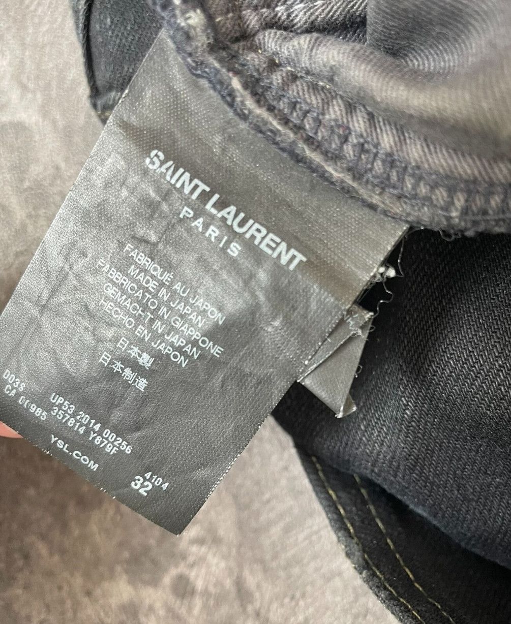 Saint Laurent Paris Saint Laurent Distressed Black Denim Jeans. Size US 32 / EU 48 - 7 Thumbnail