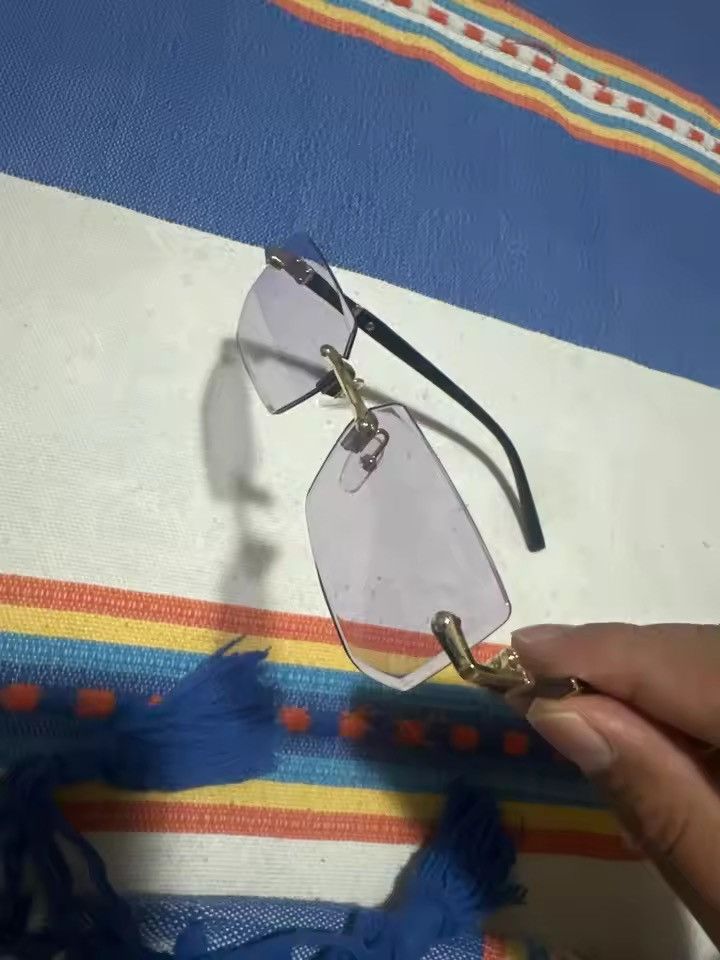 Electric Visual Rimless Square Sunglasses Size ONE SIZE - 1 Thumbnail