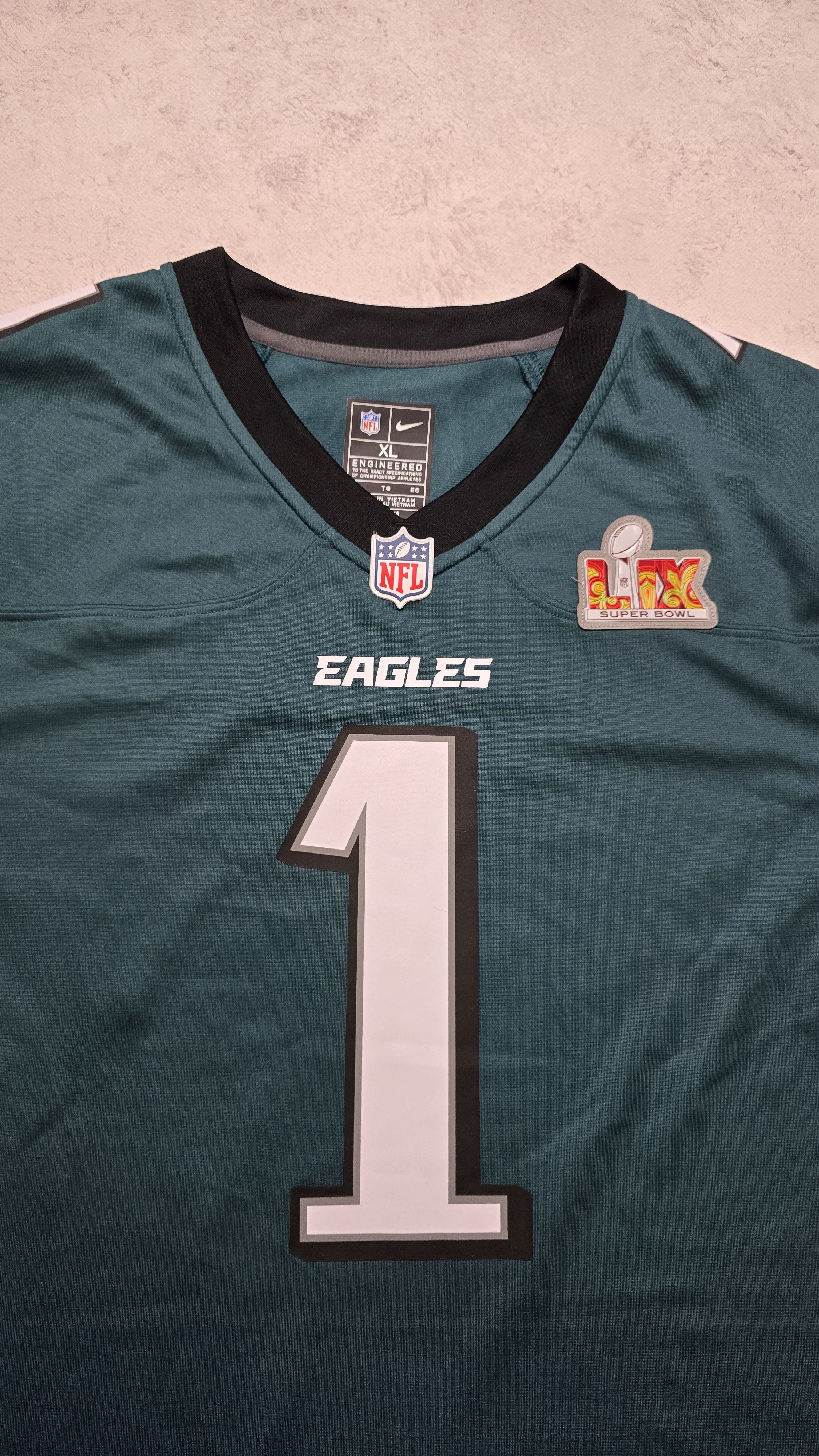 Nike Hurts Jersey Midnight Philadelphia Eagles SuperBowl LIX Size US XL / EU 56 / 4 - 12 Thumbnail